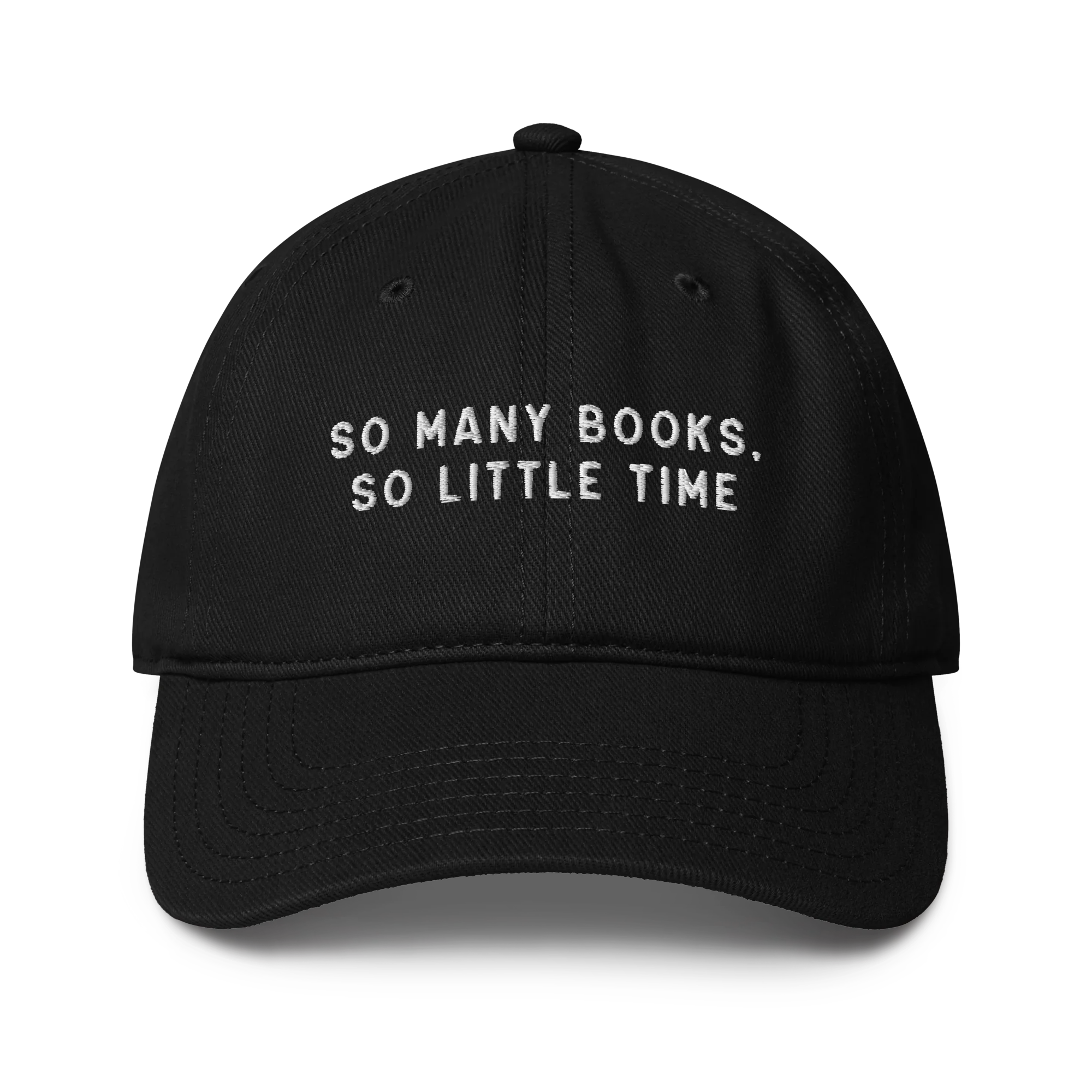 So Many Books, So Little Time Embroidered Baseball Cap - Image 8