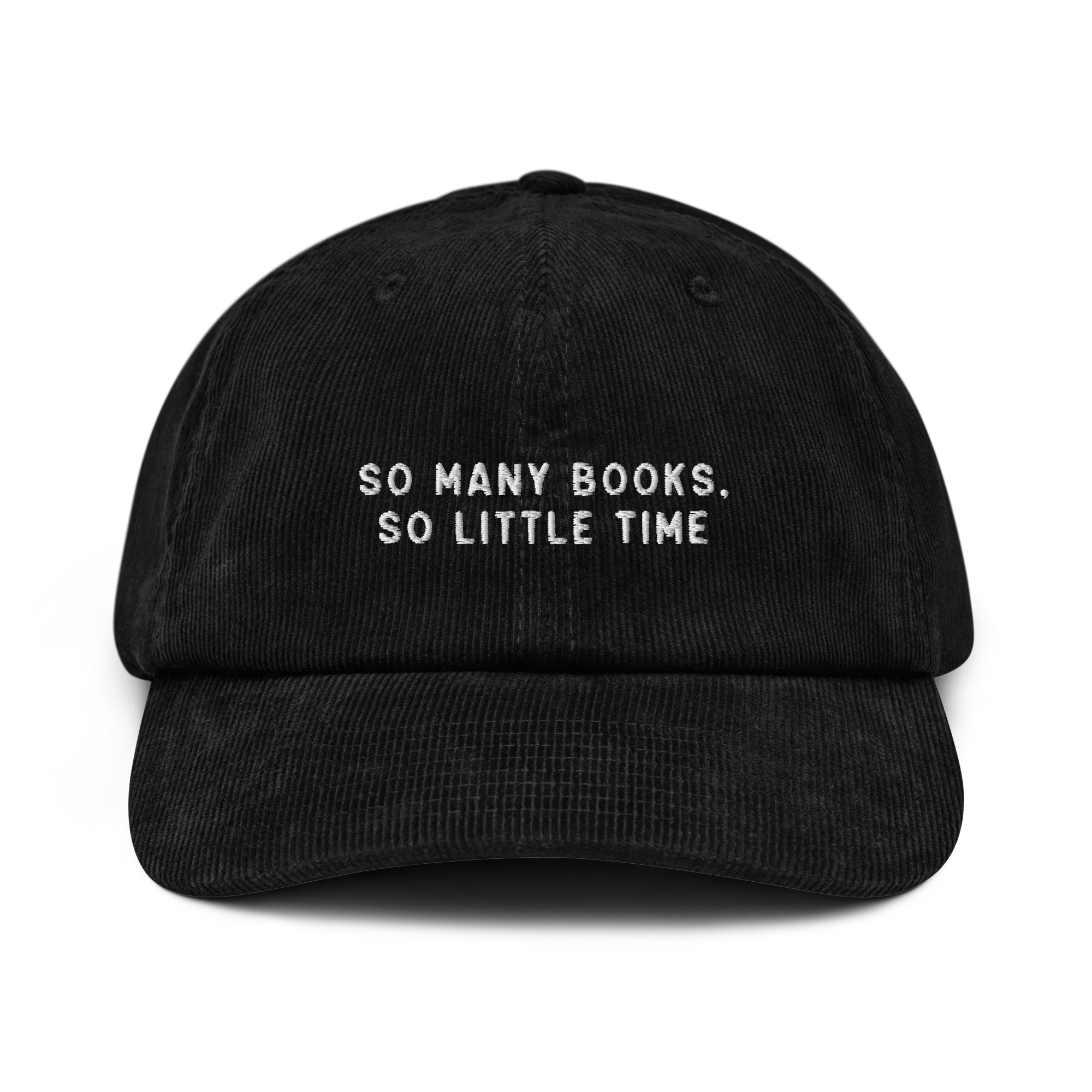 So Many Books, So Little Time Embroidered Corduroy Hat - Image 4