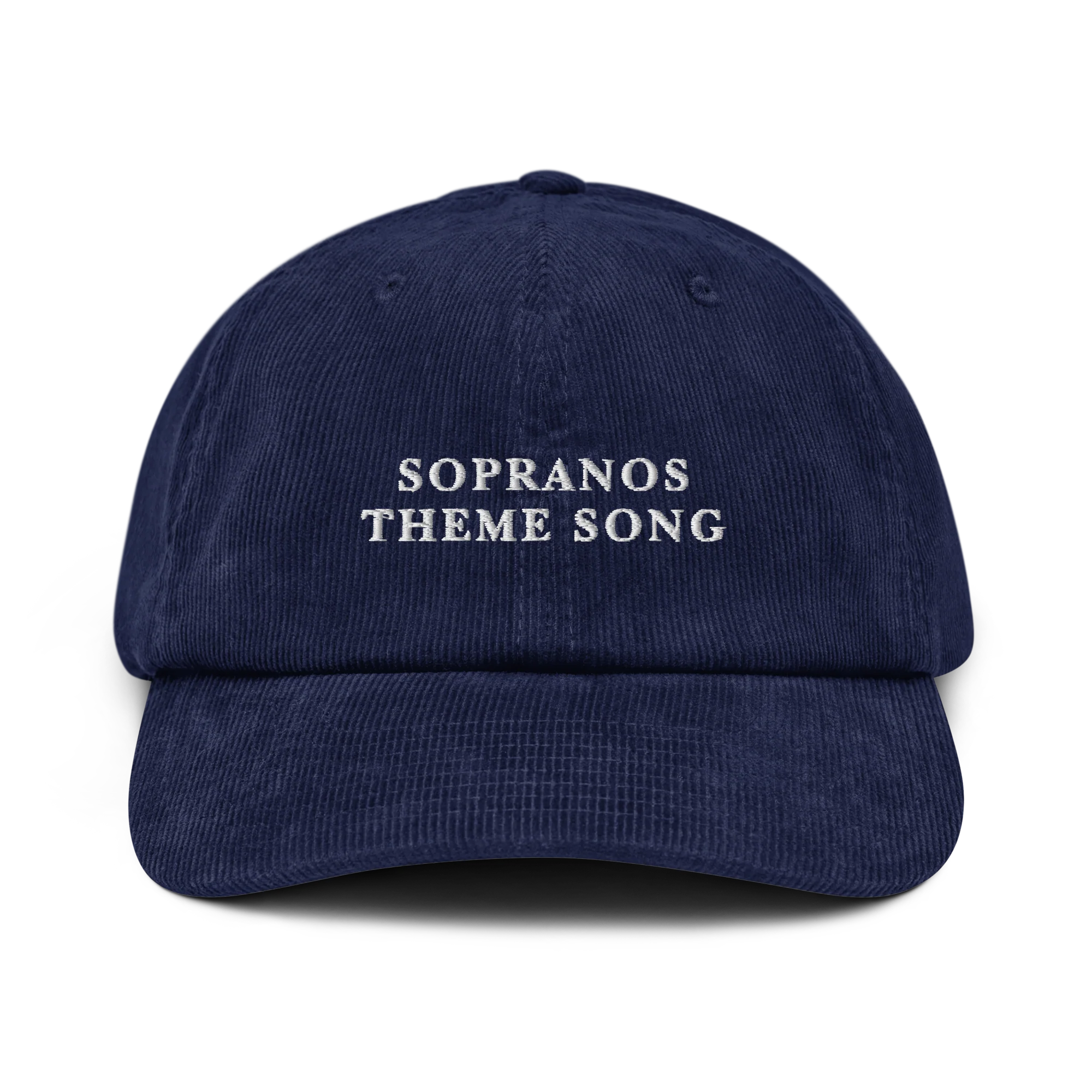 Sopranos Theme Song Embroidered Corduroy Hat