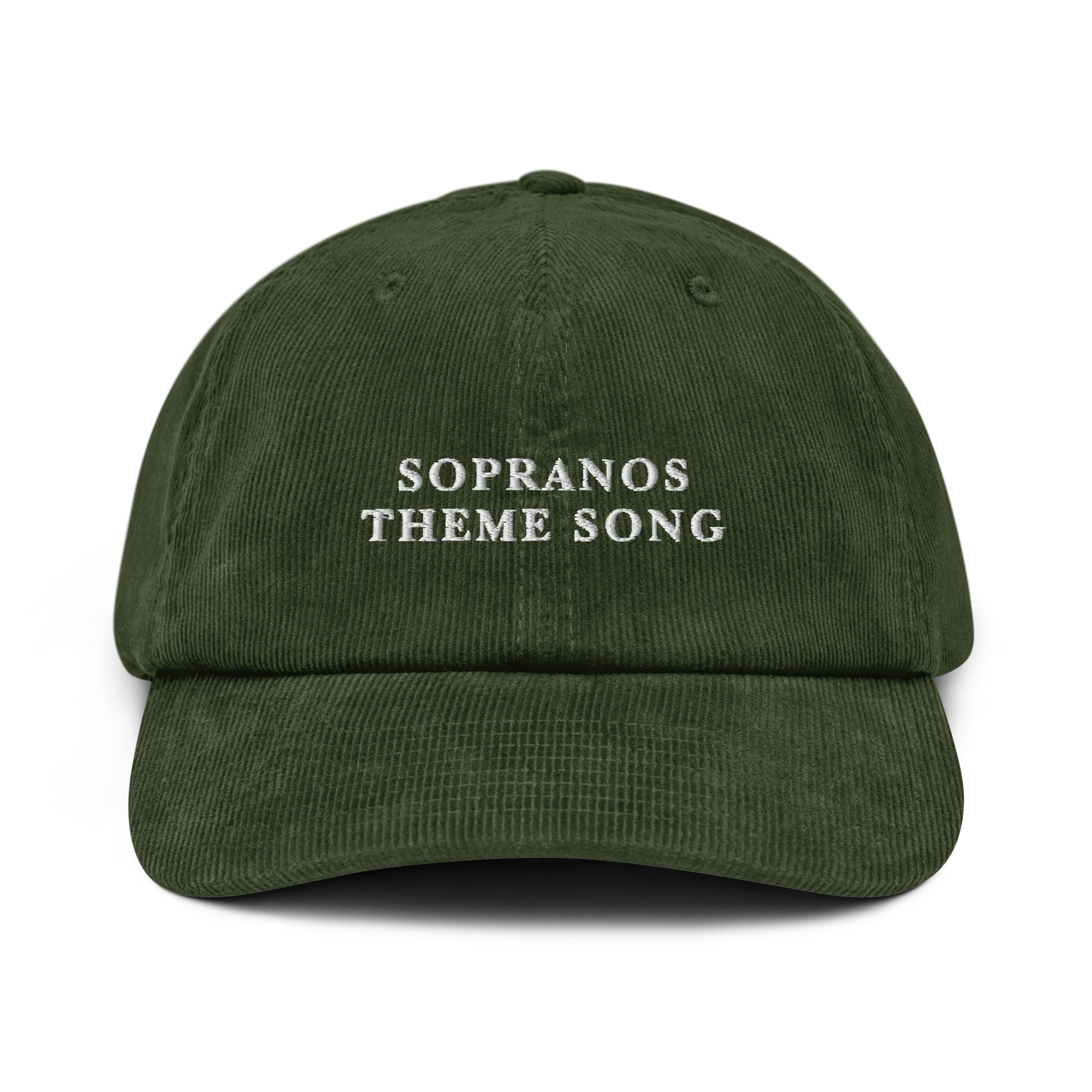 Sopranos Theme Song Embroidered Corduroy Hat - Image 5