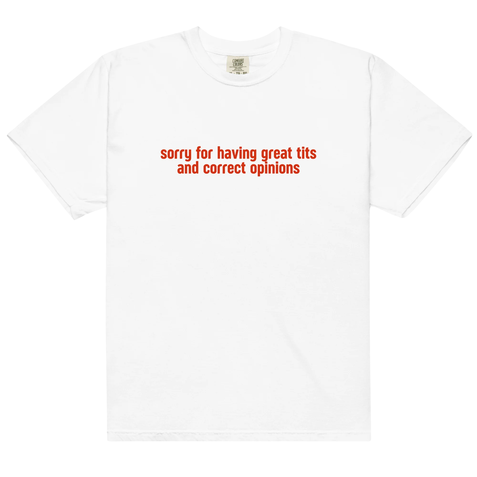 Sorry for Having Great Tits Classic T-Shirt - Image 3