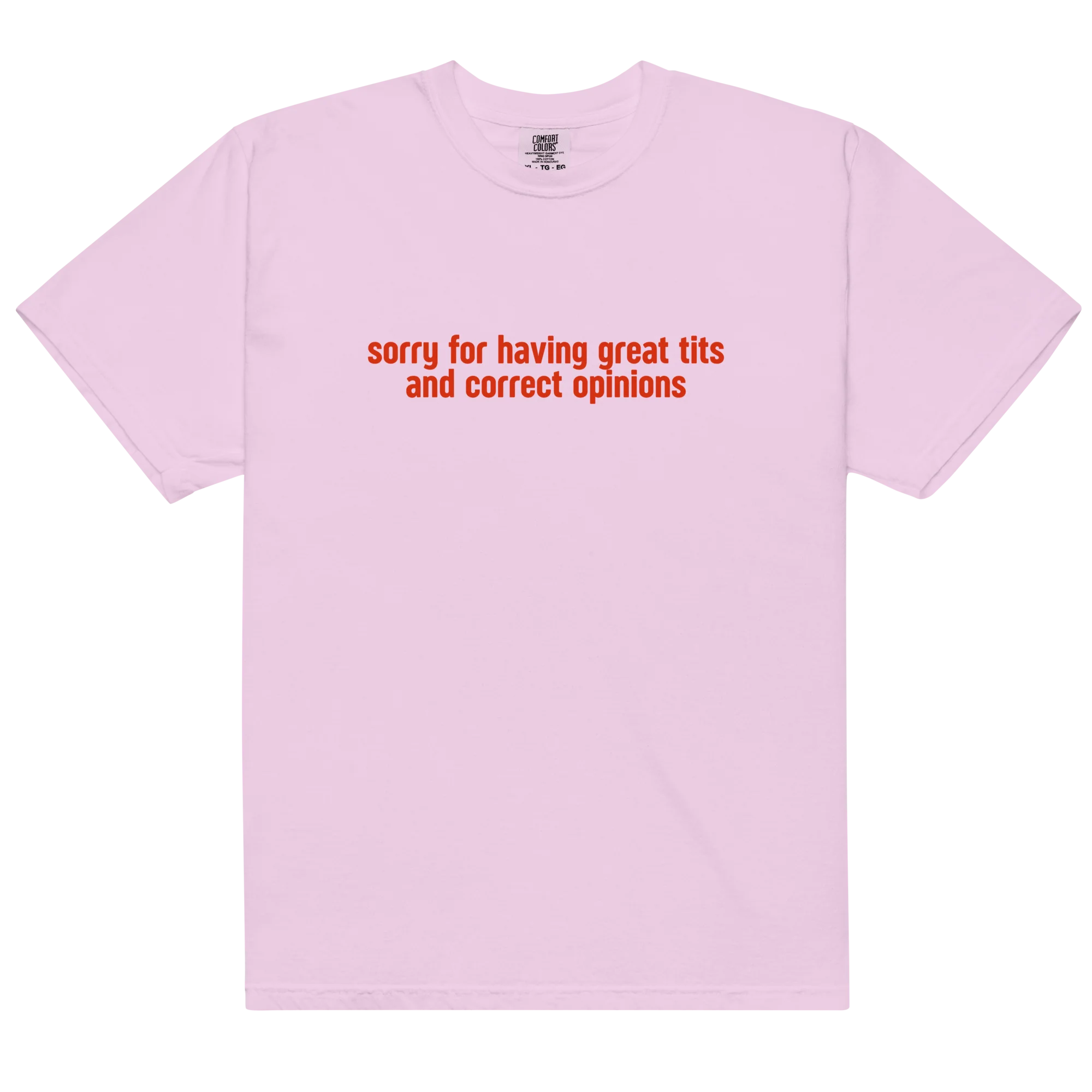 Sorry for Having Great Tits Classic T-Shirt - Image 4