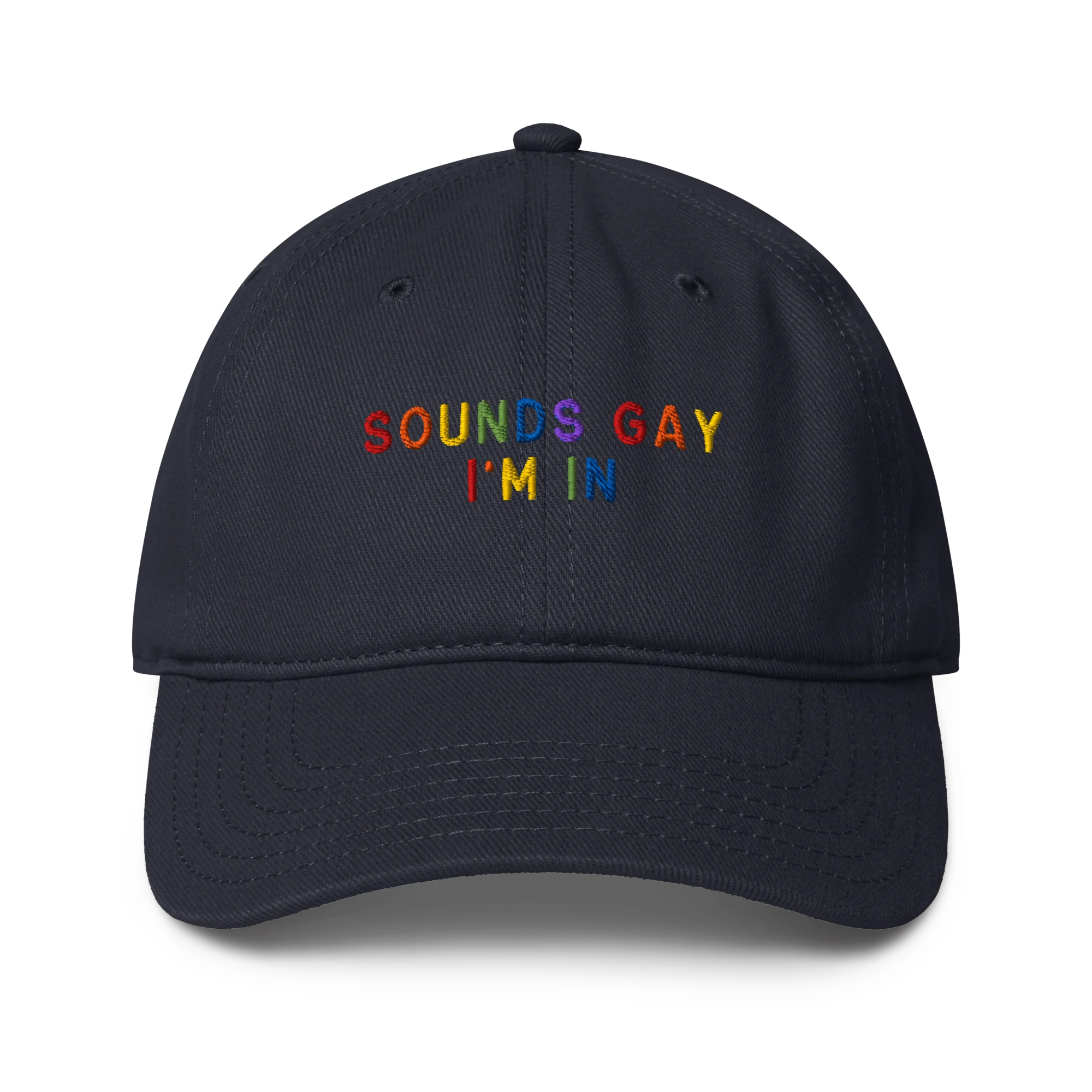 Sounds Gay I'm In Pride Embroidered Baseball Cap - Image 4
