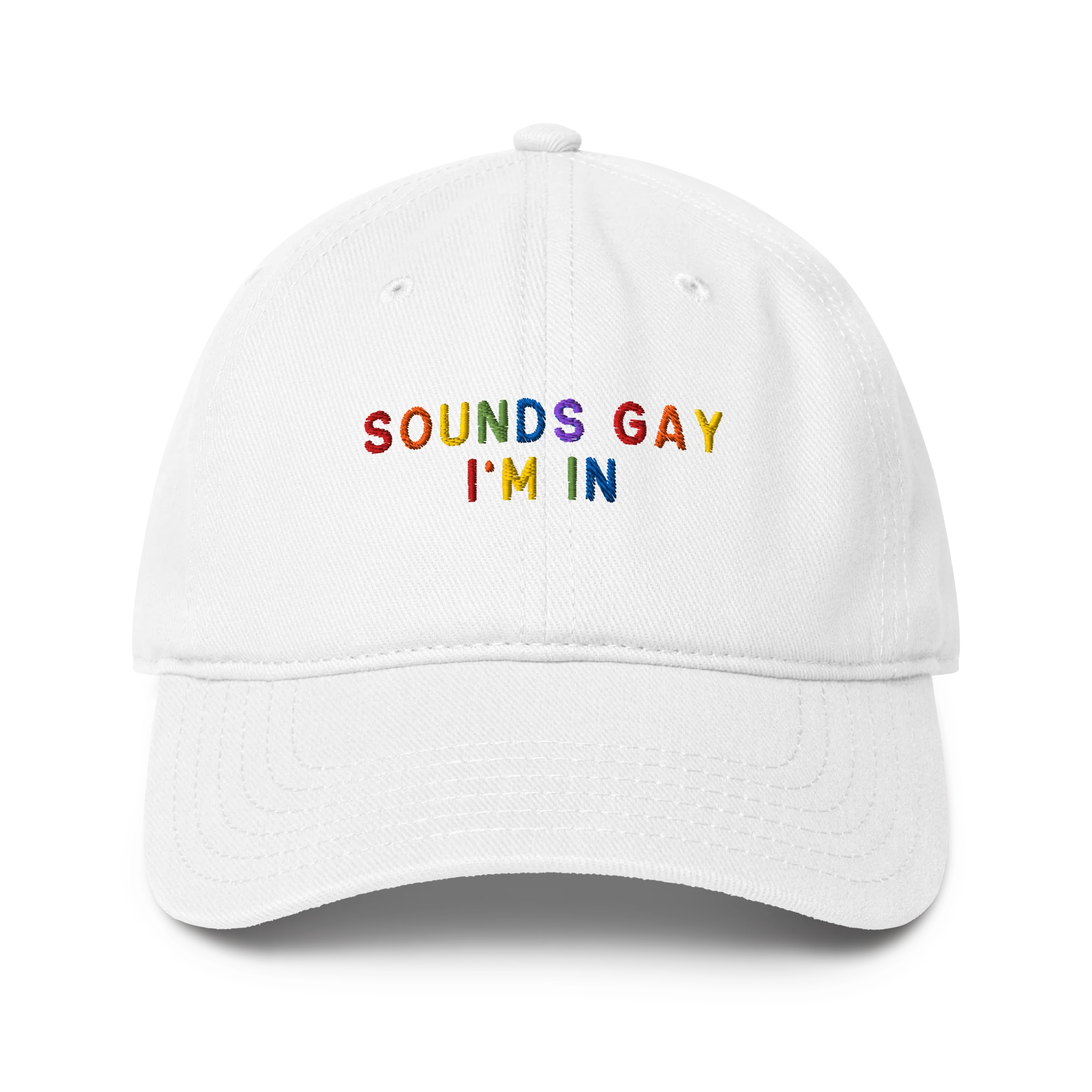 Sounds Gay I'm In Pride Embroidered Baseball Cap - Image 5