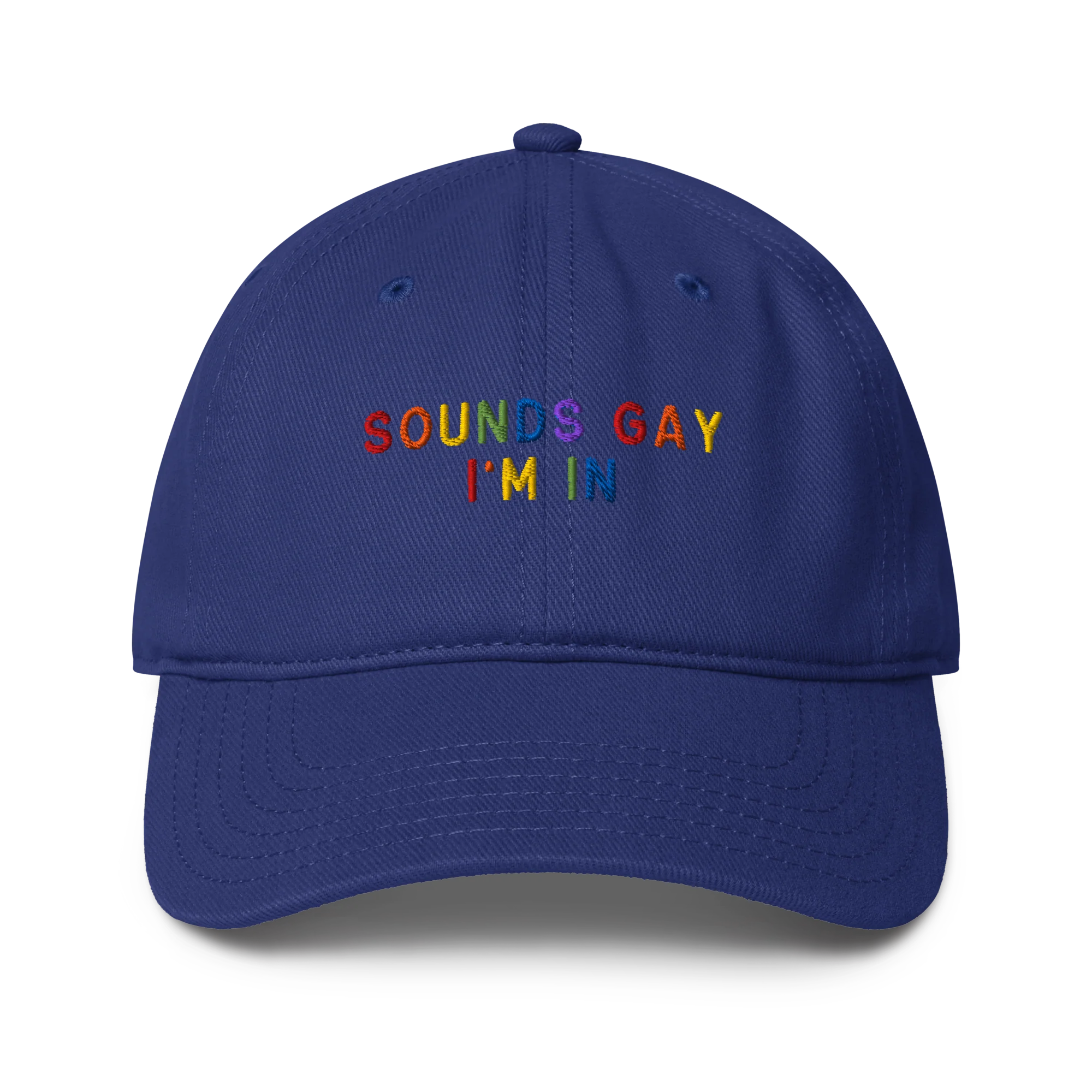 Sounds Gay I'm In Pride Embroidered Baseball Cap - Image 7