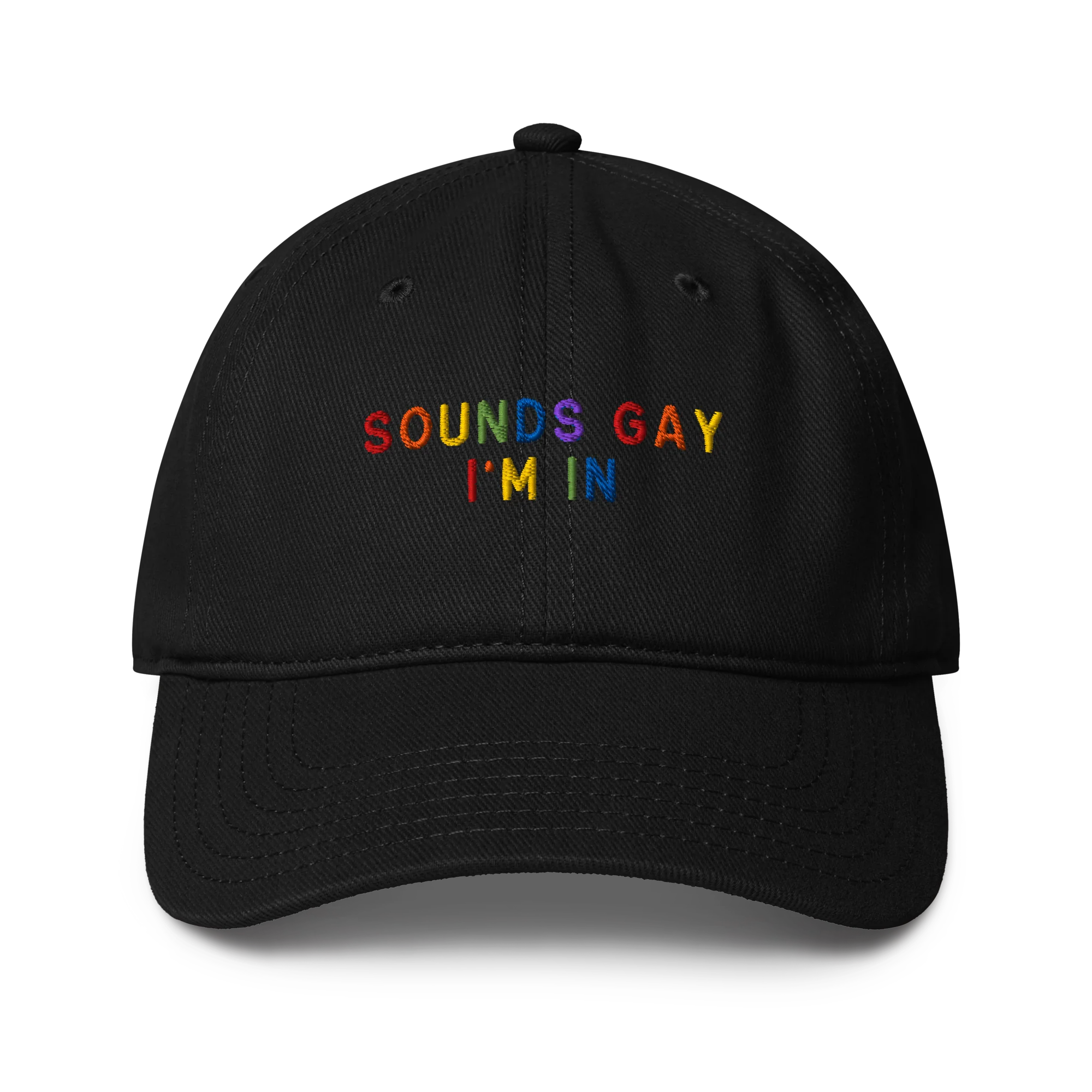 Sounds Gay I'm In Pride Embroidered Baseball Cap - Image 8
