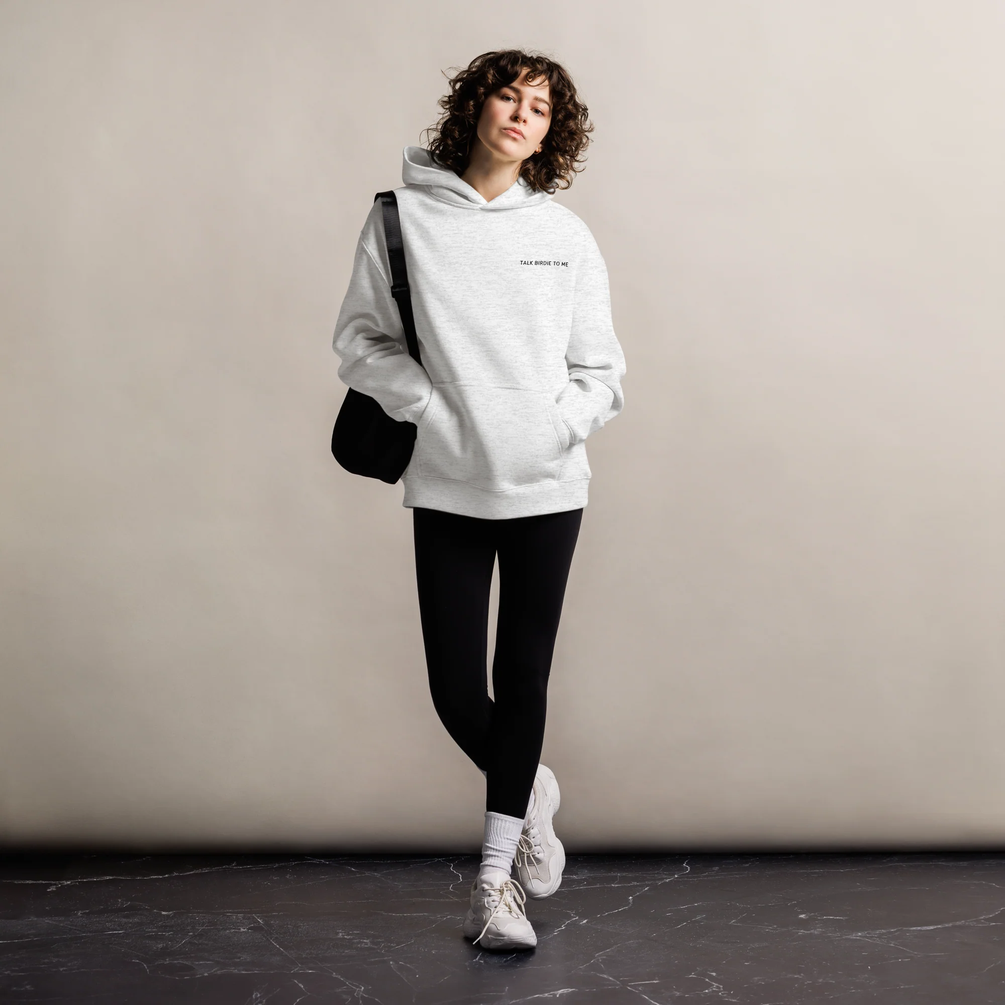 Talk Birdie to Me Funny Golf Embroidered Premium Oversized Hoodie - Image 6