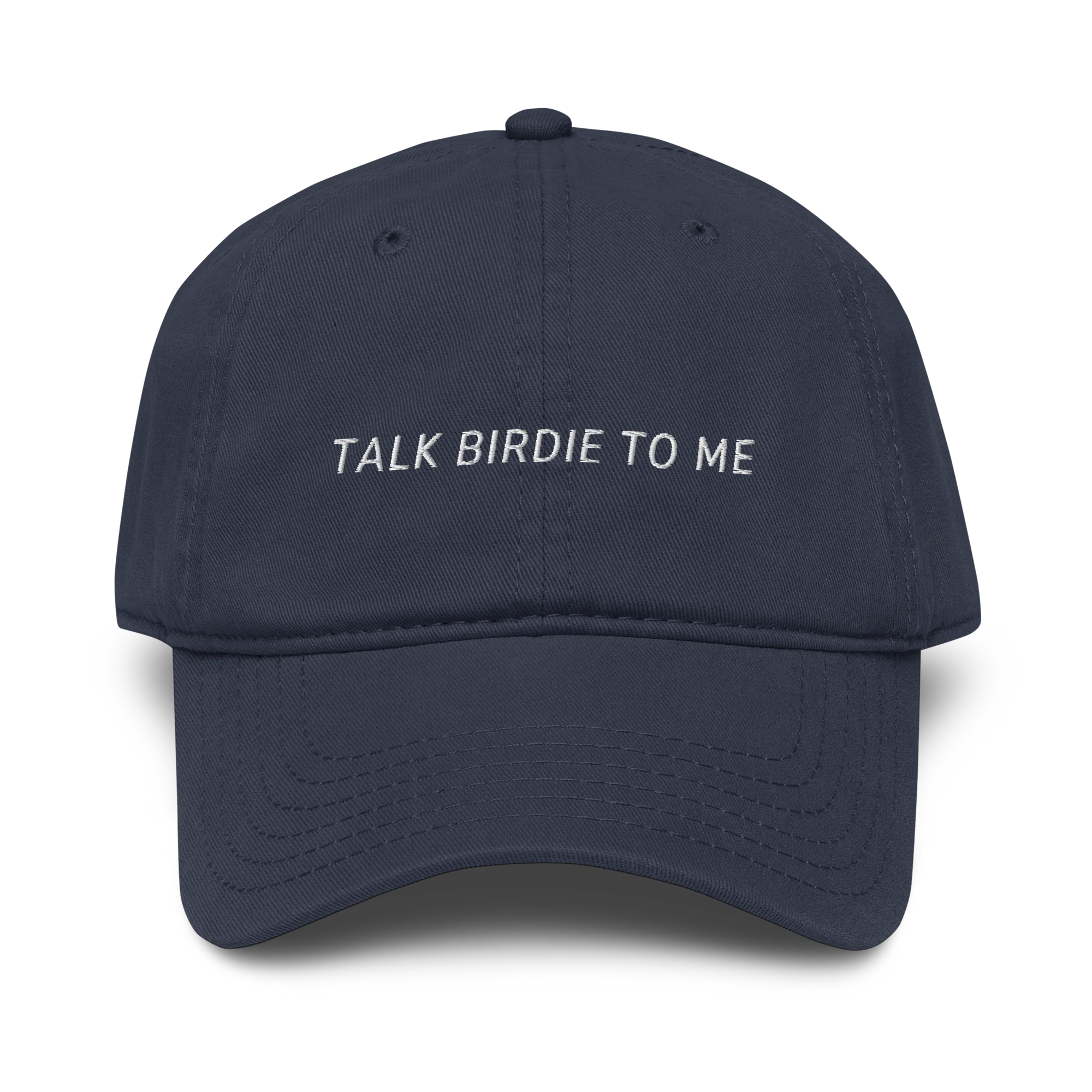 Talk Birdie to Me Funny Golf Embroidered Vintage Wash Baseball Cap