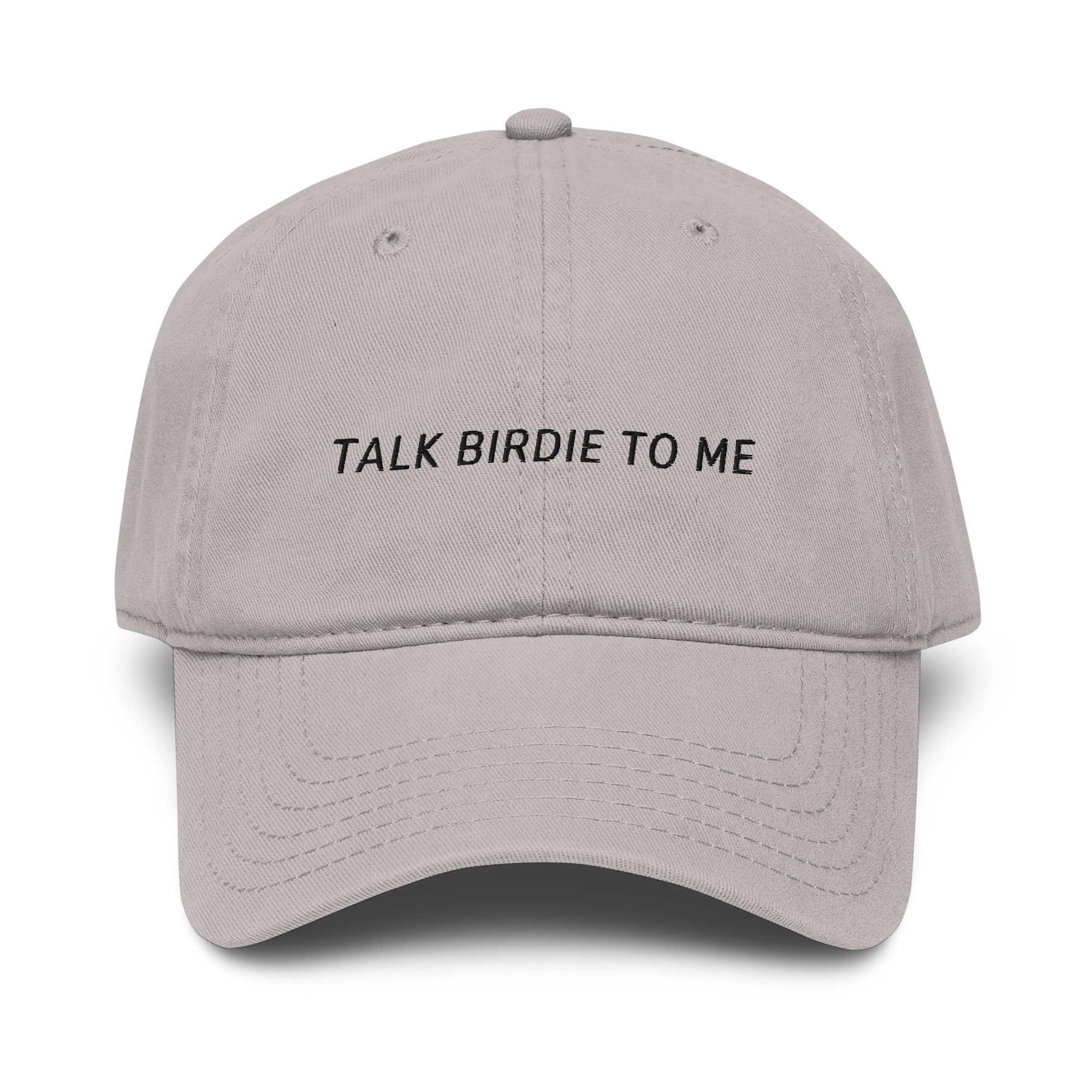 Talk Birdie to Me Funny Golf Embroidered Vintage Wash Baseball Cap - Image 3