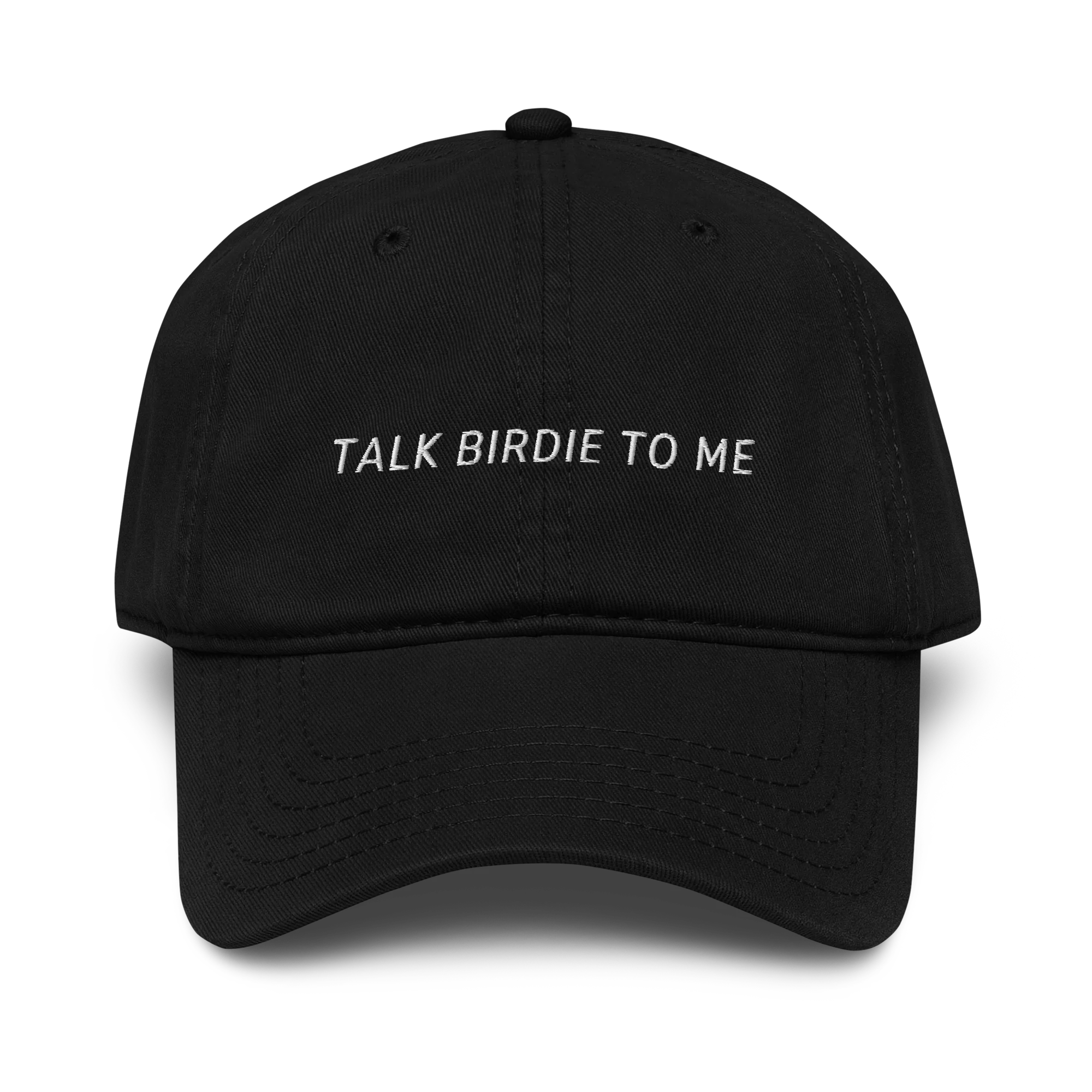 Talk Birdie to Me Funny Golf Embroidered Vintage Wash Baseball Cap - Image 4