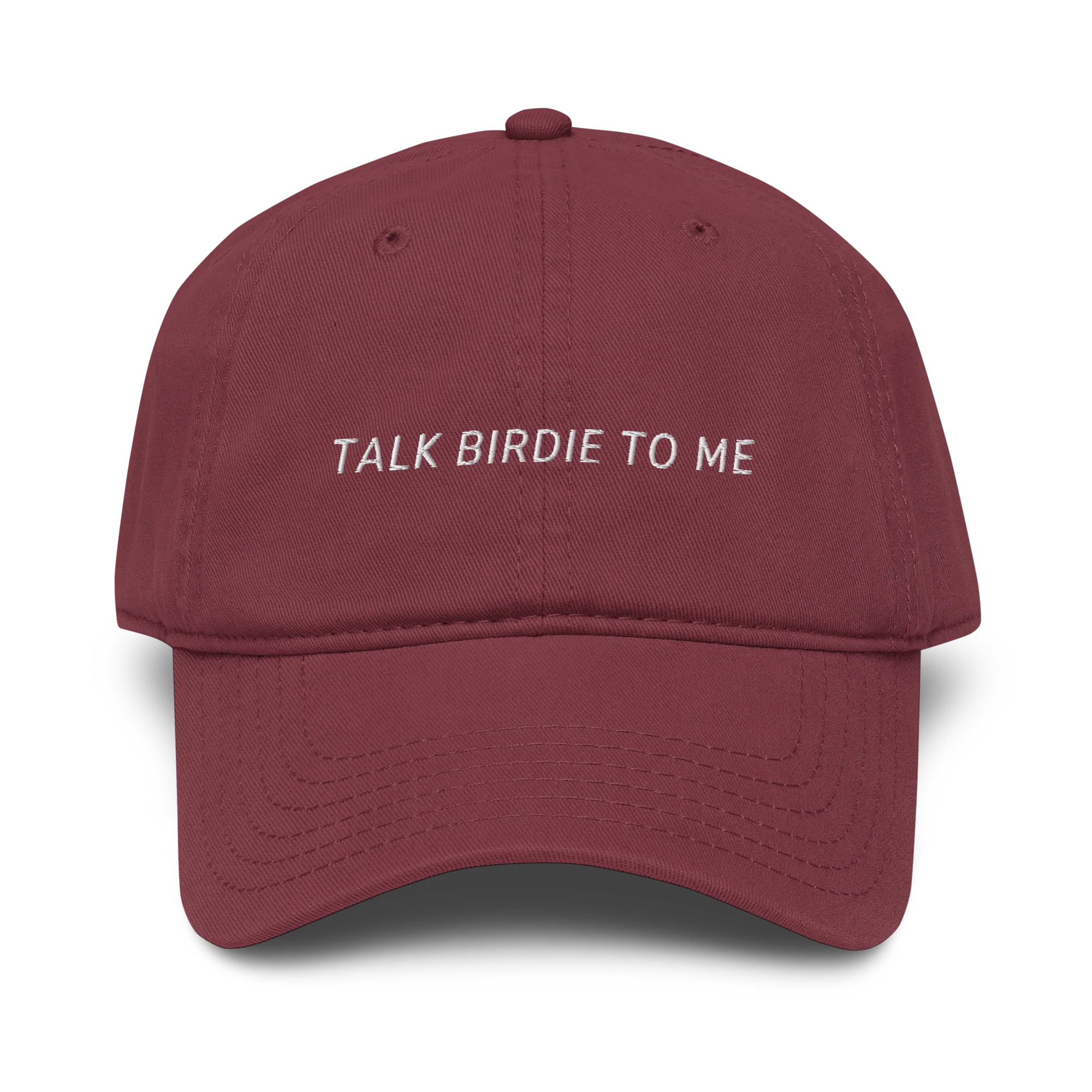 Talk Birdie to Me Funny Golf Embroidered Vintage Wash Baseball Cap - Image 5
