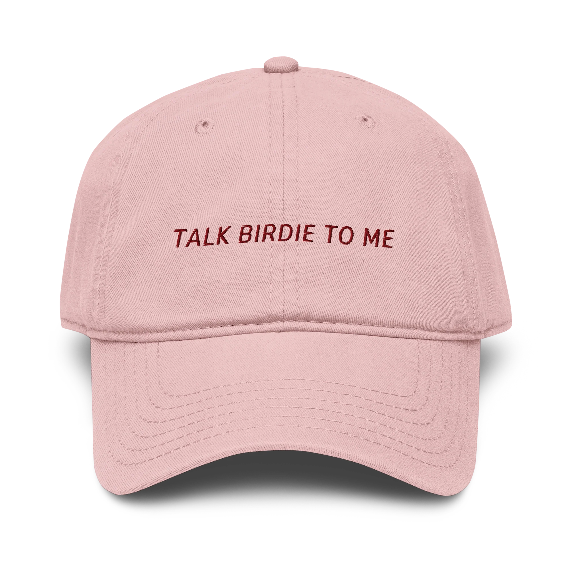 Talk Birdie to Me Funny Golf Embroidered Vintage Wash Baseball Cap - Image 6