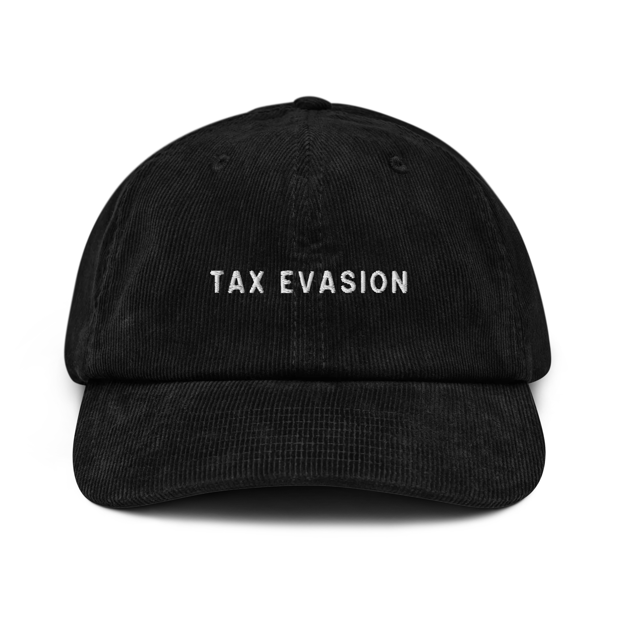 Tax Evasion Embroidered Corduroy Hat - Image 10