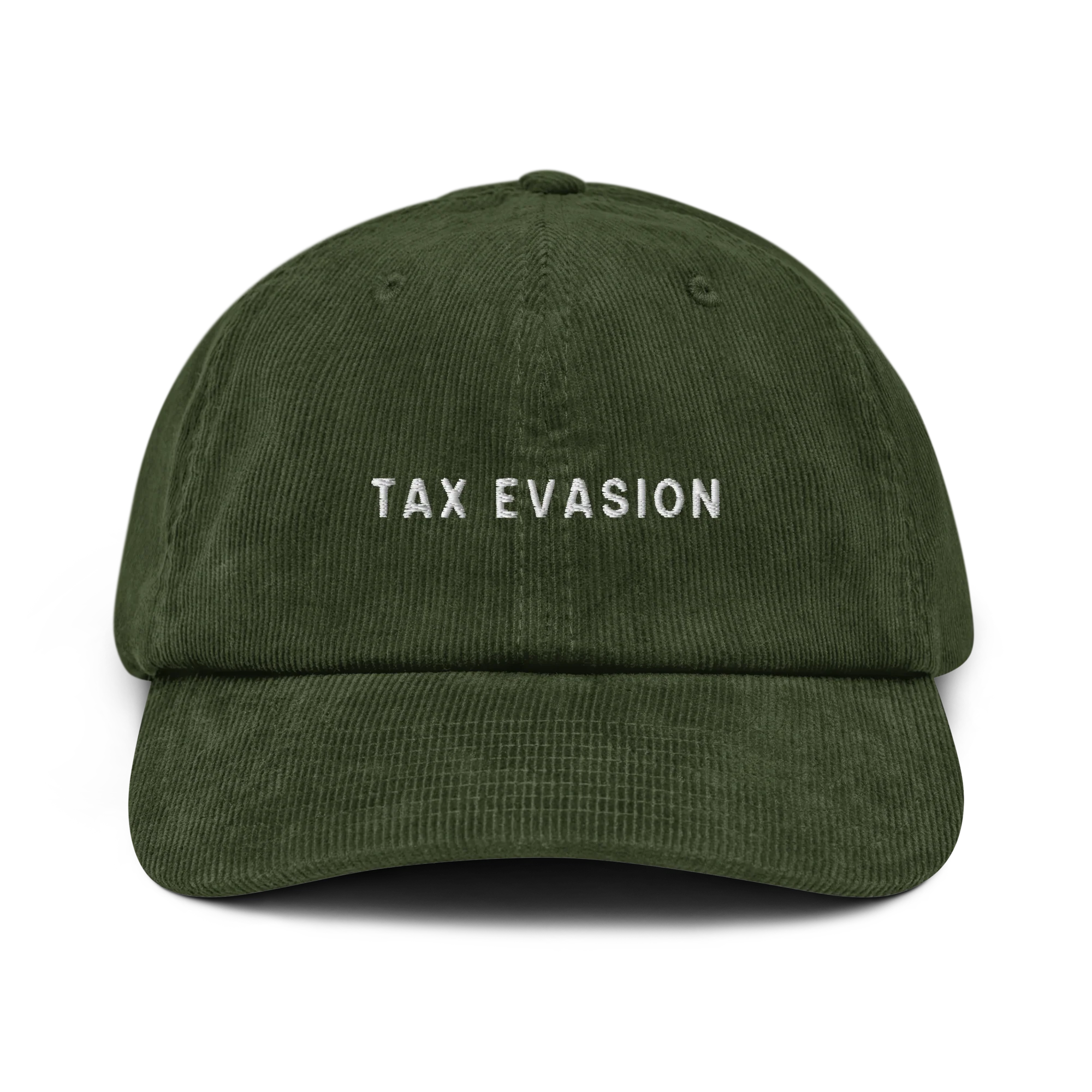 Tax Evasion Embroidered Corduroy Hat - Image 7