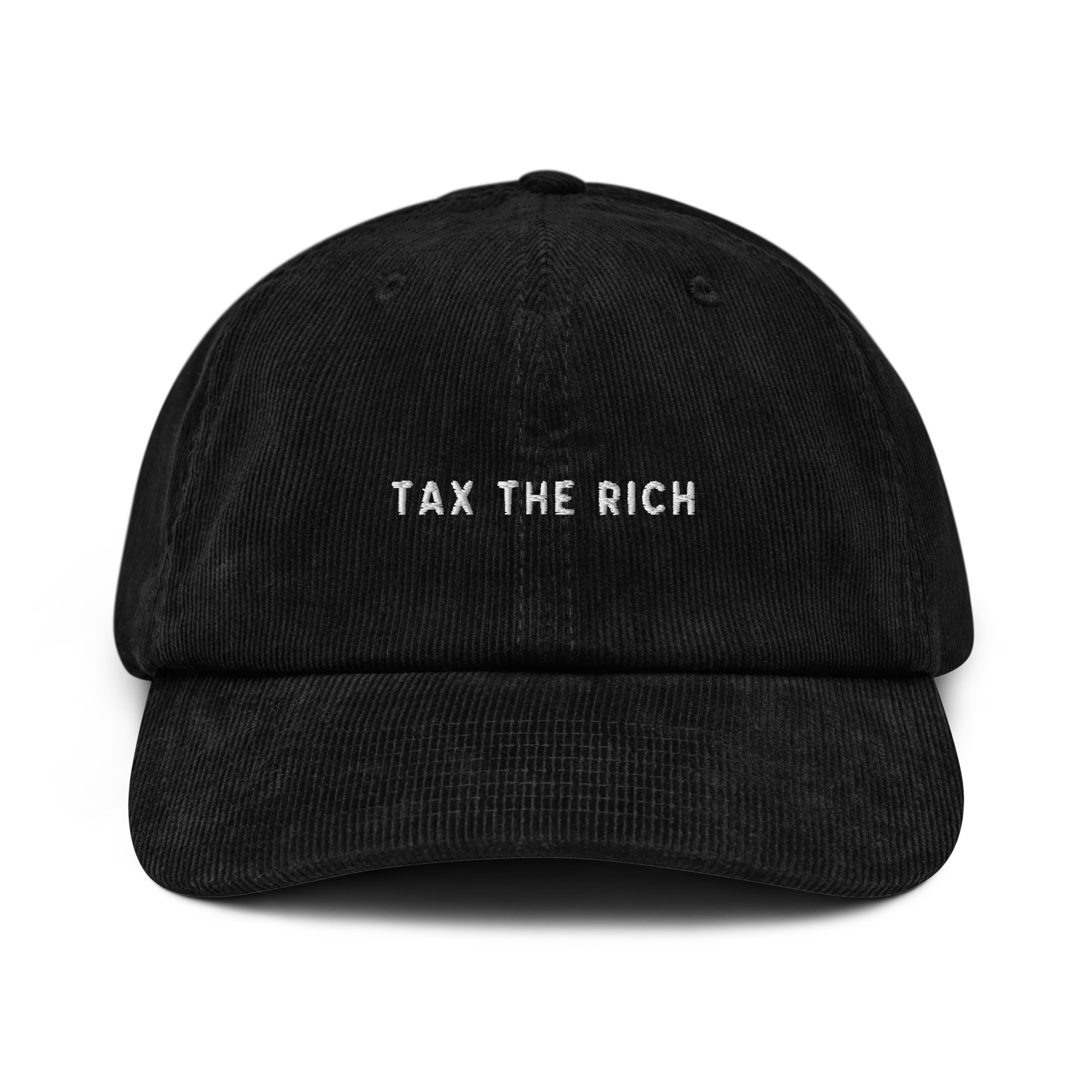 Tax The Rich Embroidered Corduroy Hat