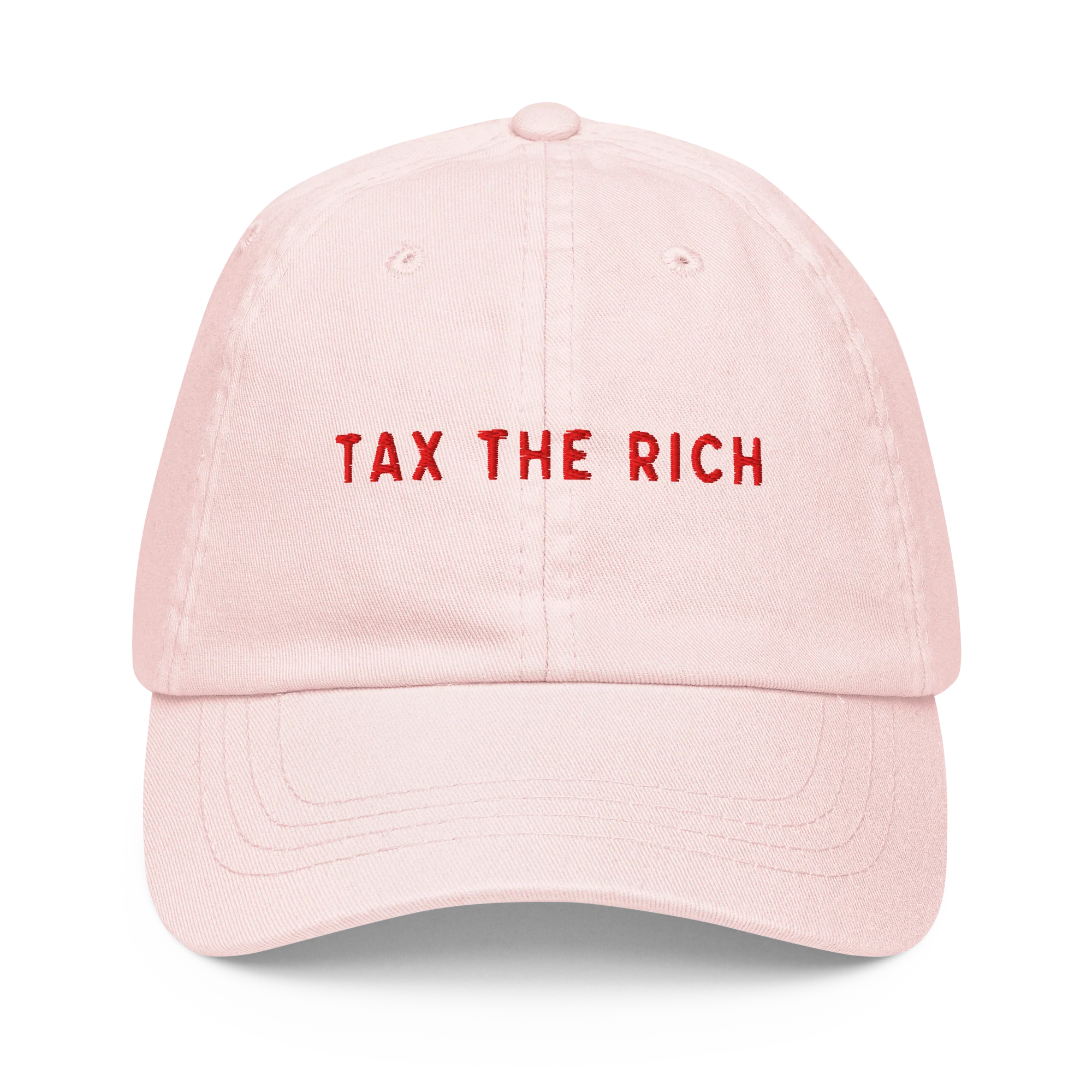Tax The Rich Embroidered Pastel Baseball Cap - Image 5