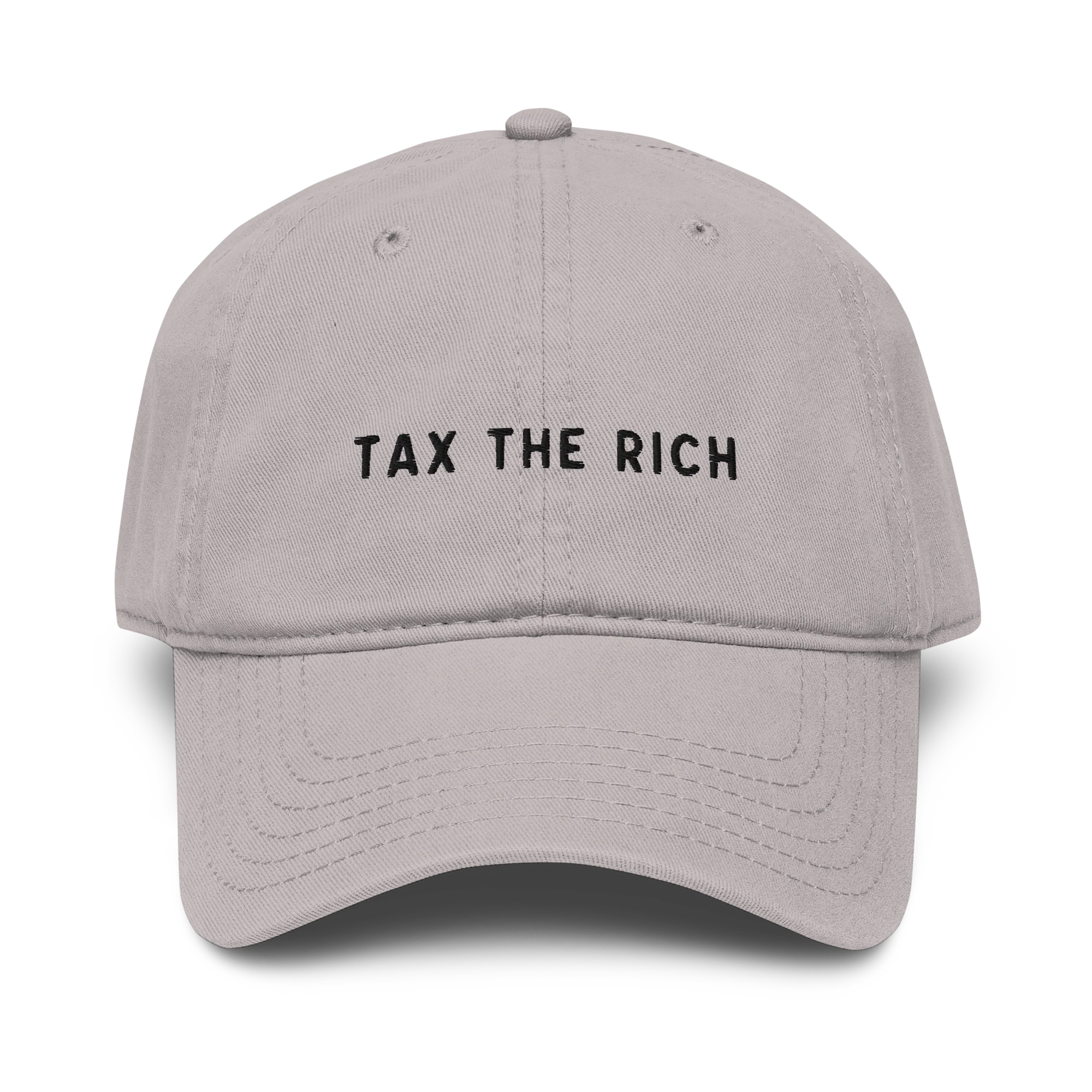 Tax The Rich Embroidered Vintage Wash Baseball Cap - Image 4