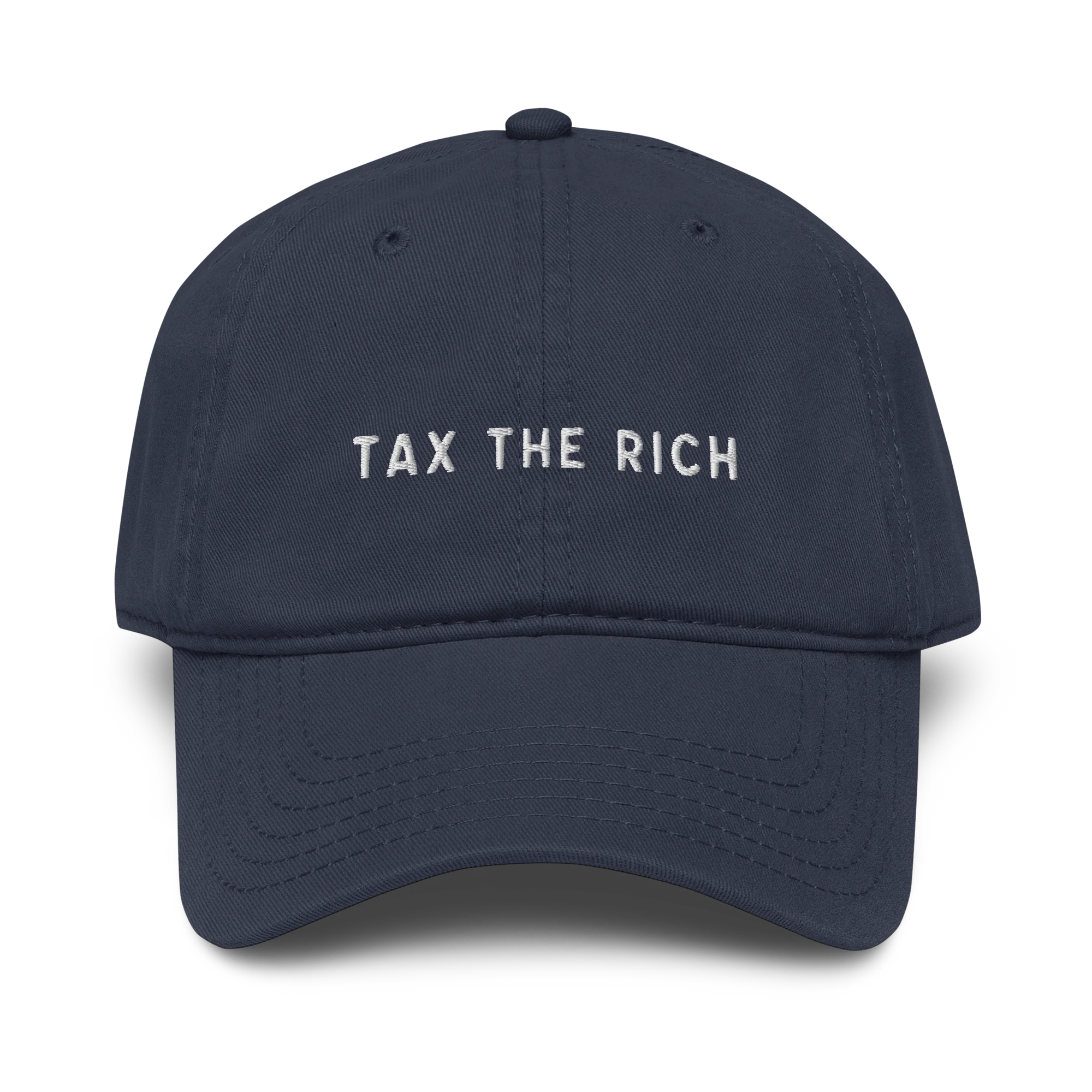 Tax The Rich Embroidered Vintage Wash Baseball Cap - Image 5