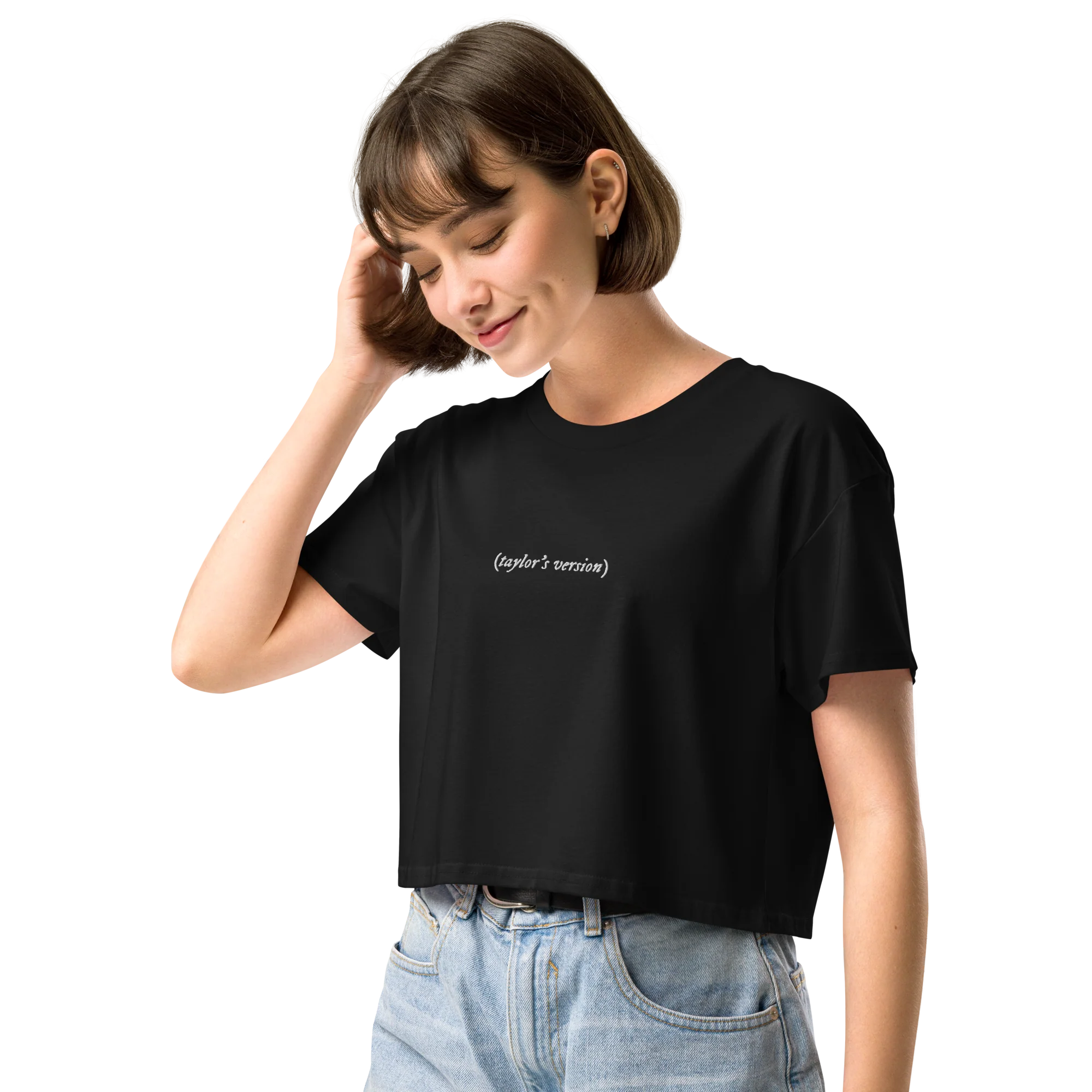 taylor's version Embroidered Crop Tee - Image 2
