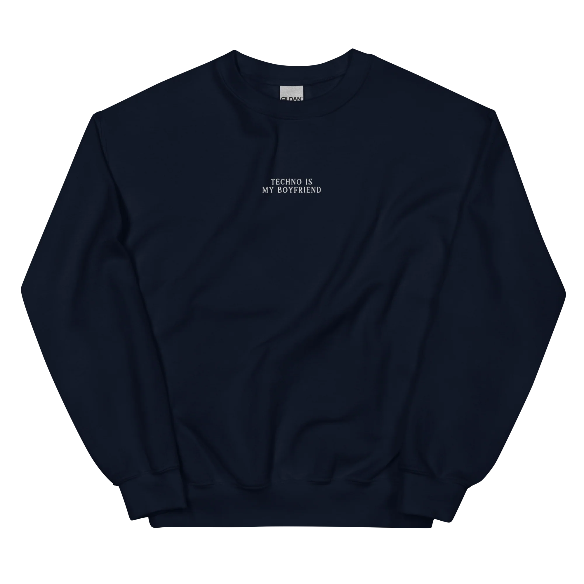 Techno is My Boyfriend Embroidered Sweatshirt - Image 11