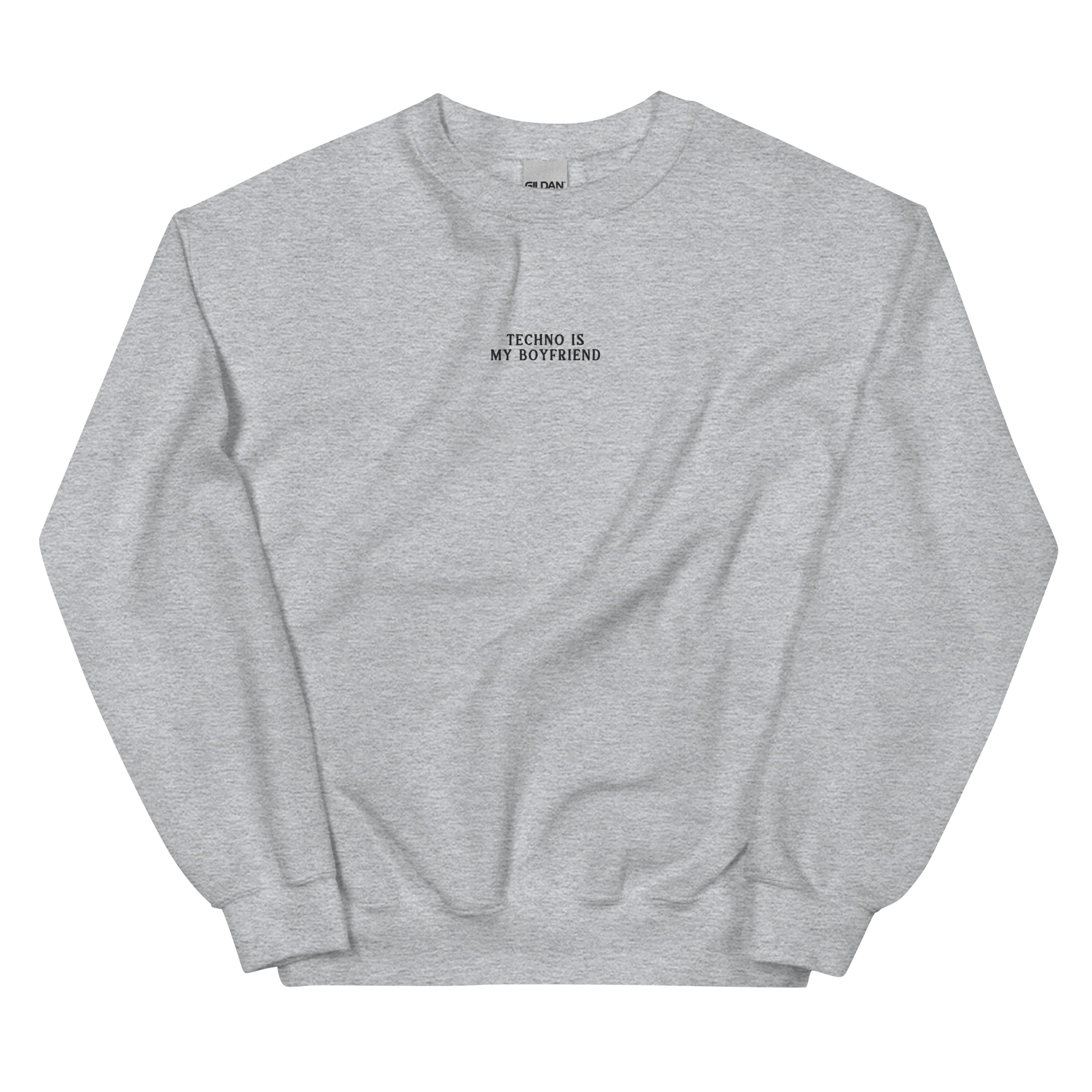 Techno is My Boyfriend Embroidered Sweatshirt - Image 6