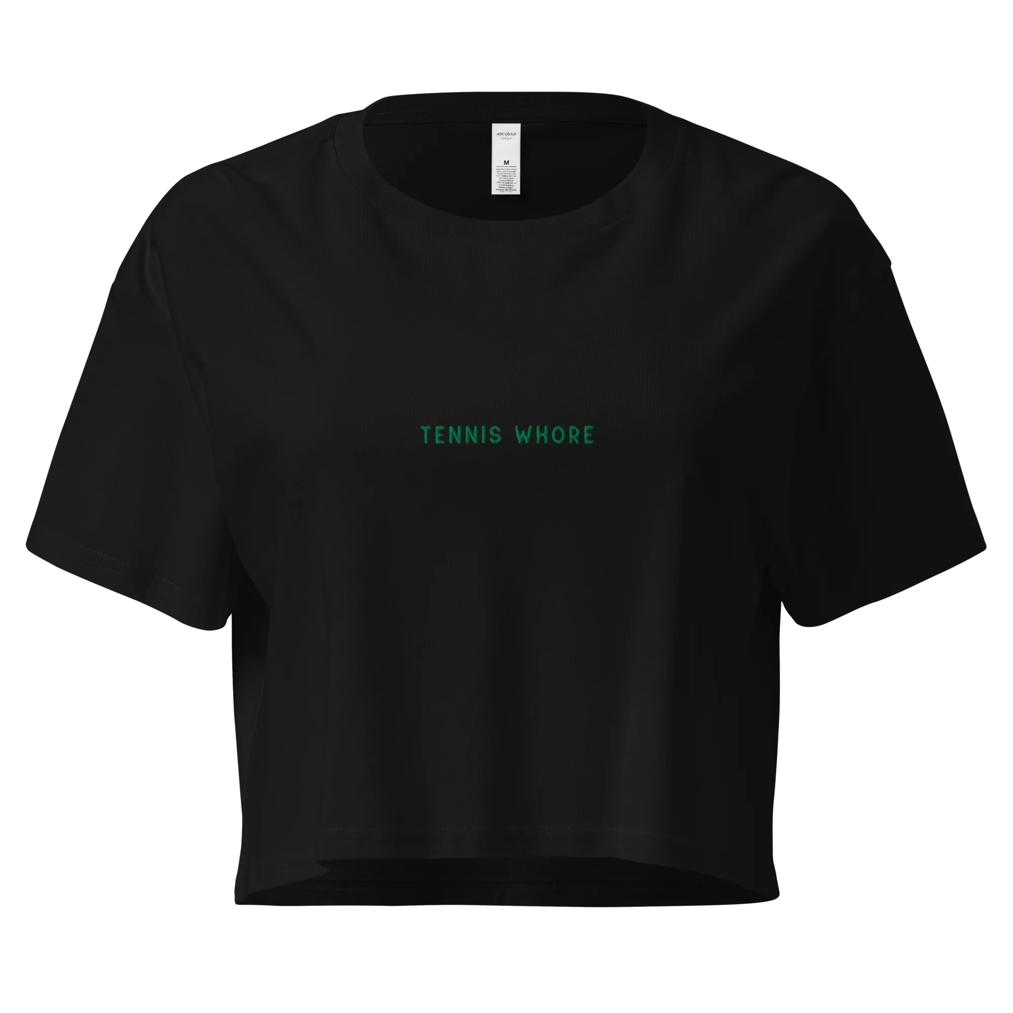 Tennis Whore Embroidered Crop Tee - Image 4