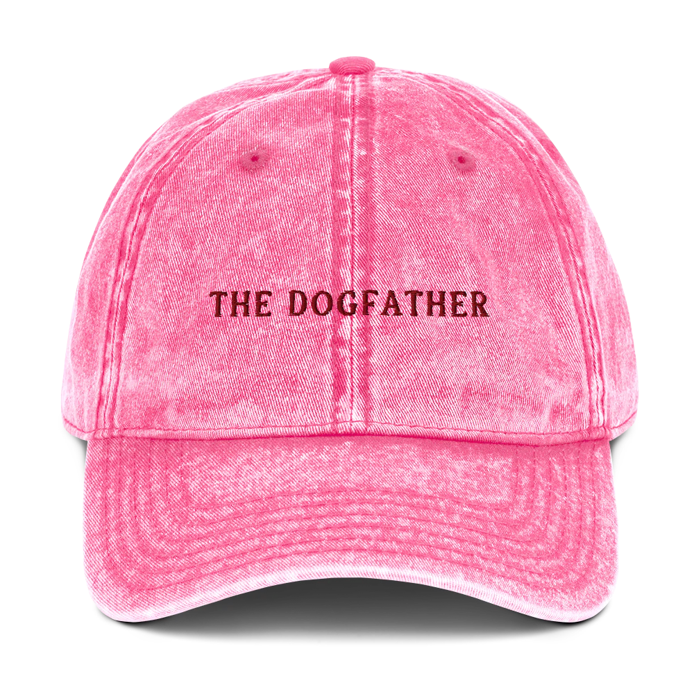 The Dogfather Embroidered Vintage Cap - Image 4
