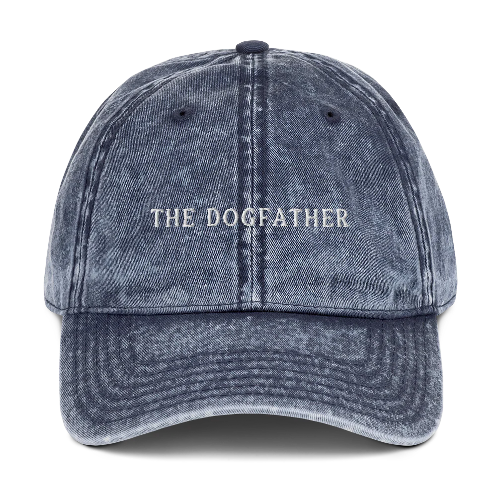 The Dogfather Embroidered Vintage Cap - Image 8