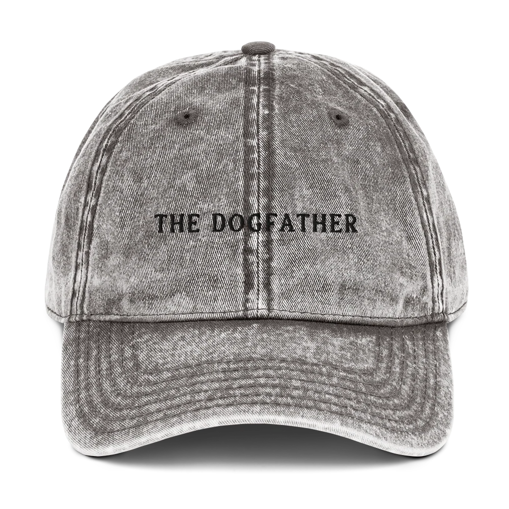 The Dogfather Embroidered Vintage Cap - Image 9