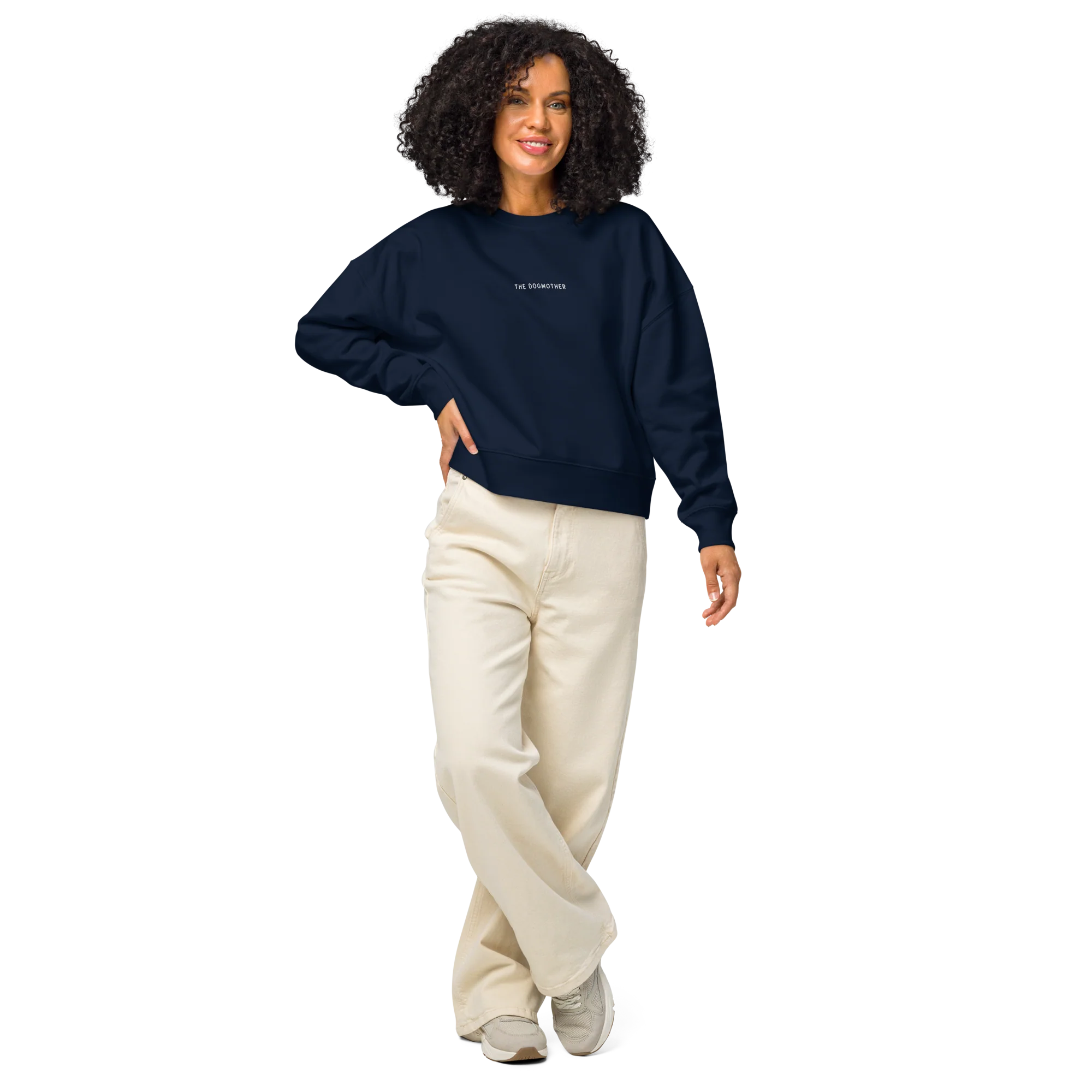 The Dogmother Embroidered Women’s Organic Sweatshirt - Image 2