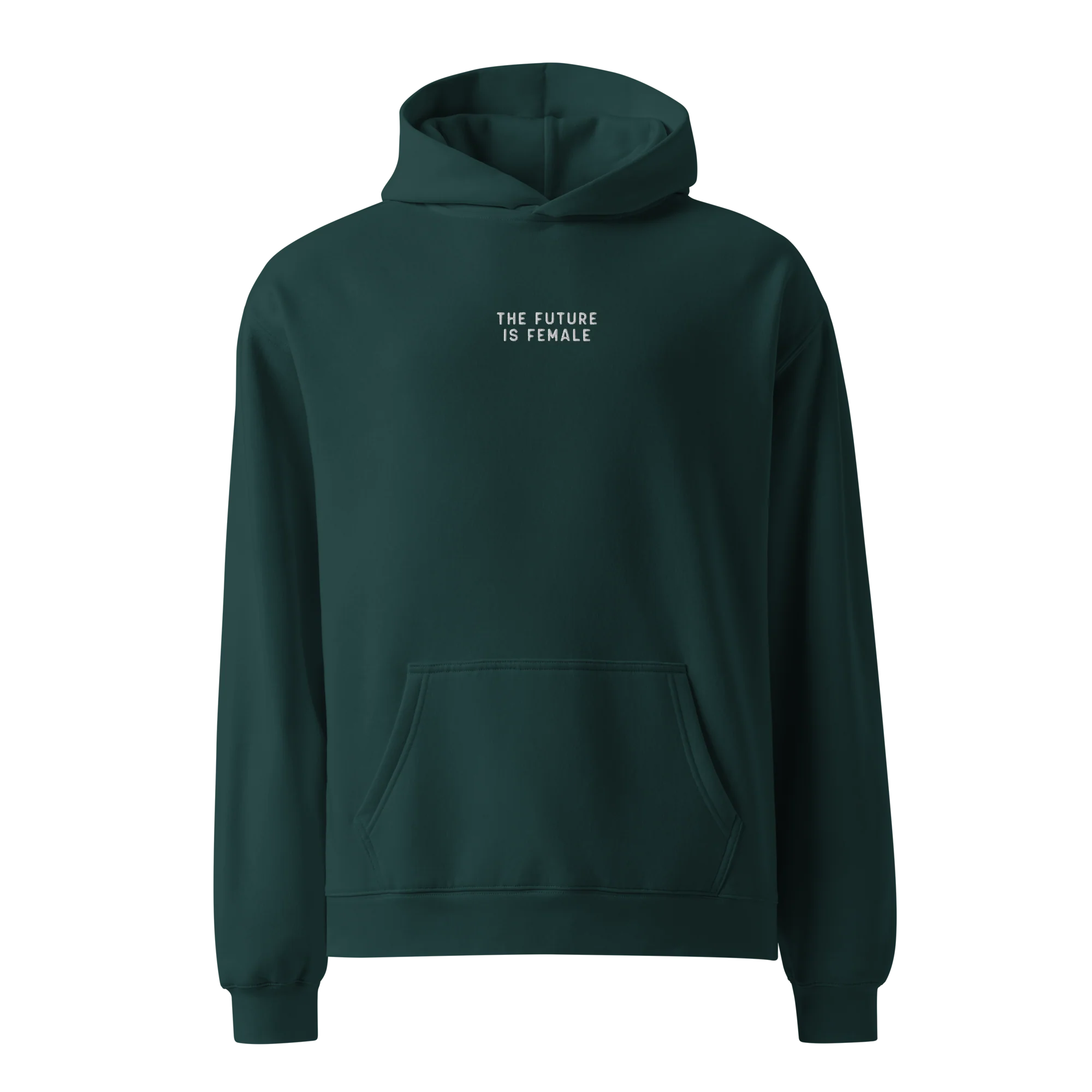 The Future Is Female Embroidered Premium Oversized Hoodie - Image 7