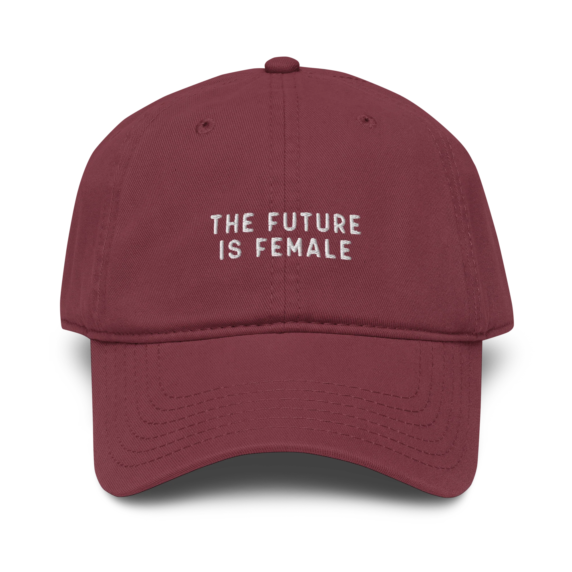 The Future Is Female Embroidered Vintage Wash Baseball Cap - Image 3