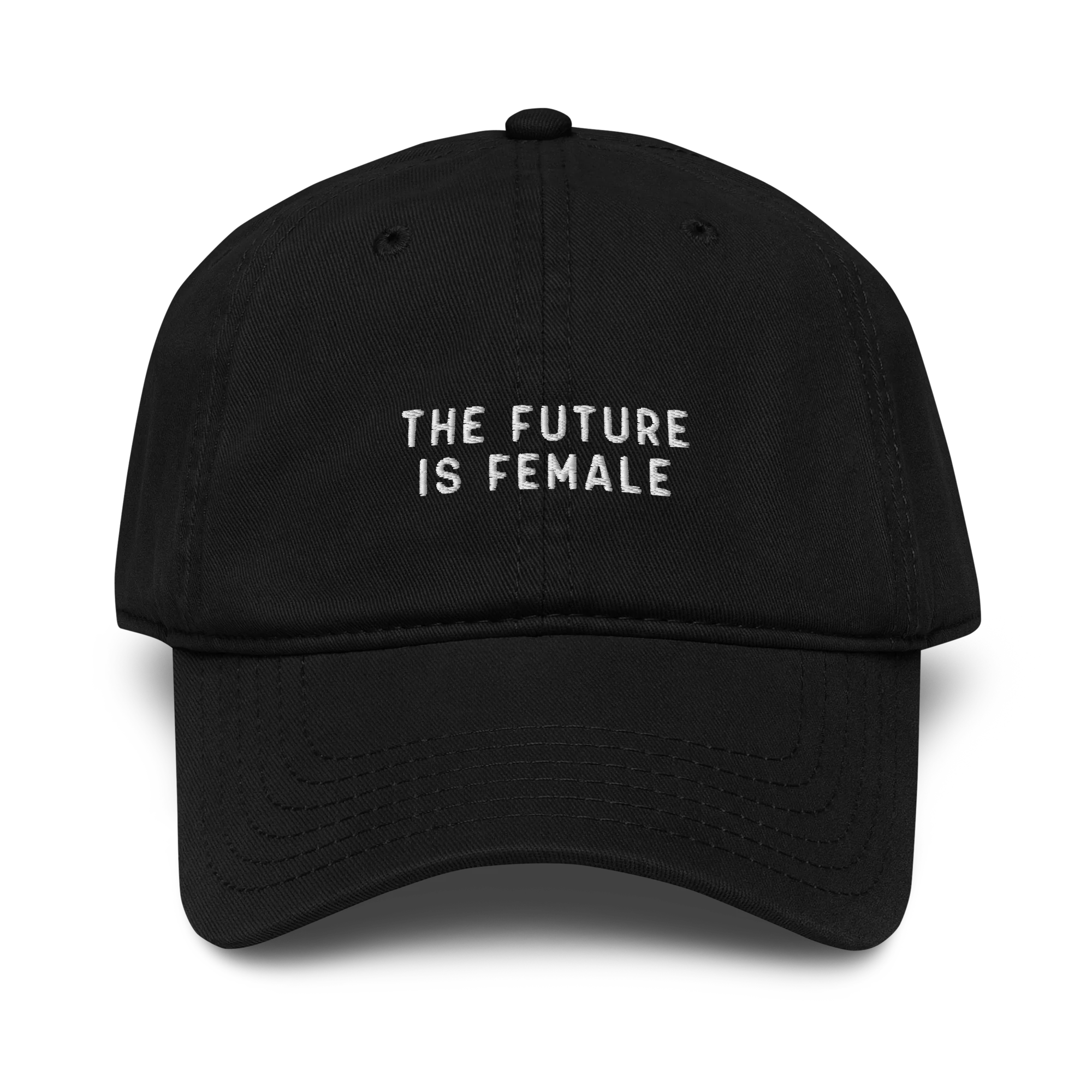The Future Is Female Embroidered Vintage Wash Baseball Cap - Image 6