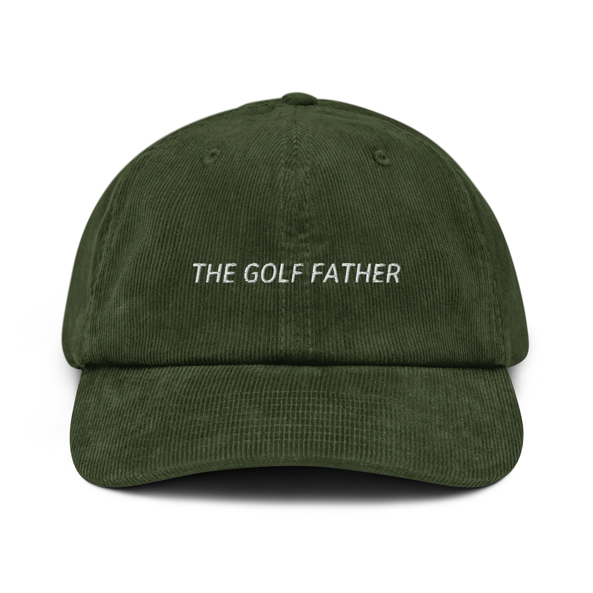 The Golf Father Embroidered Corduroy Cap