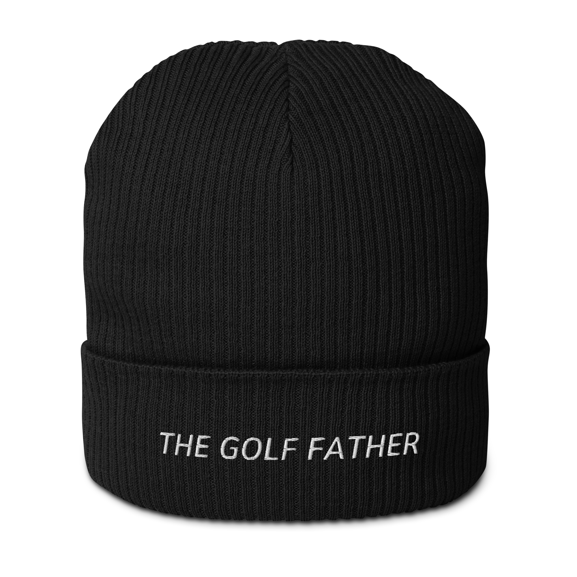 The Golf Father Embroidered Organic Ribbed Beanie - Image 6