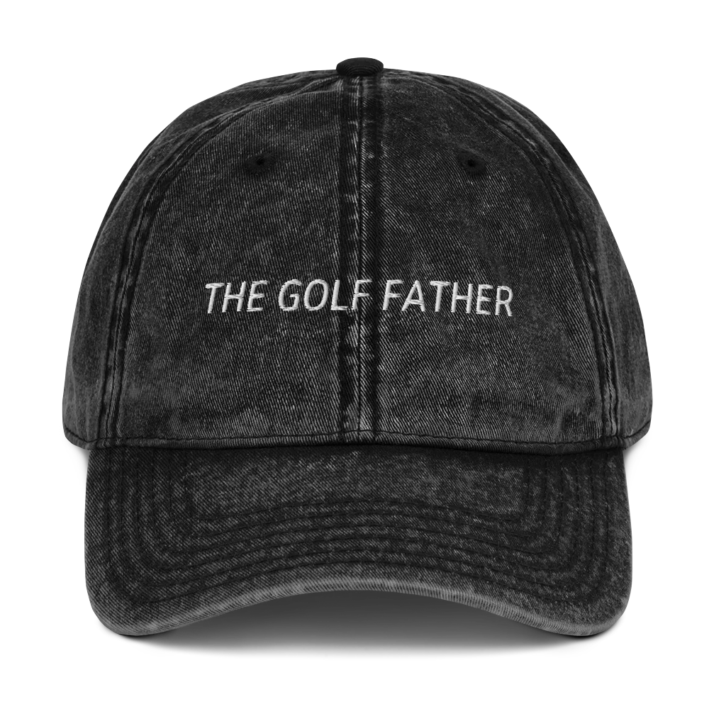 The Golf Father Embroidered Vintage Cap