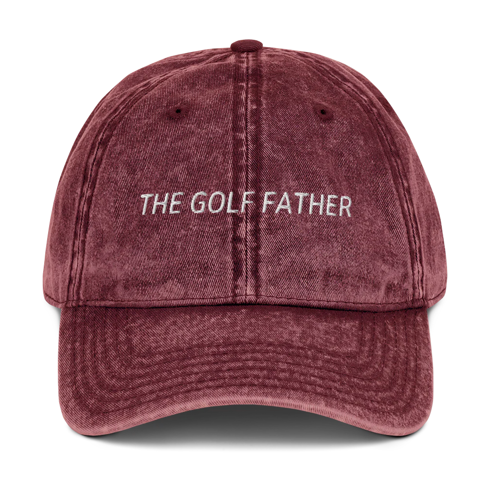 The Golf Father Embroidered Vintage Cap - Image 4