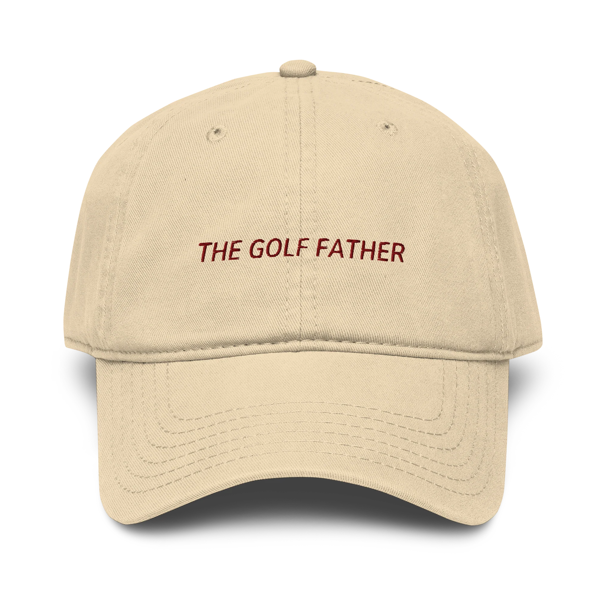The Golf Father Embroidered Vintage Wash Baseball Cap - Image 4
