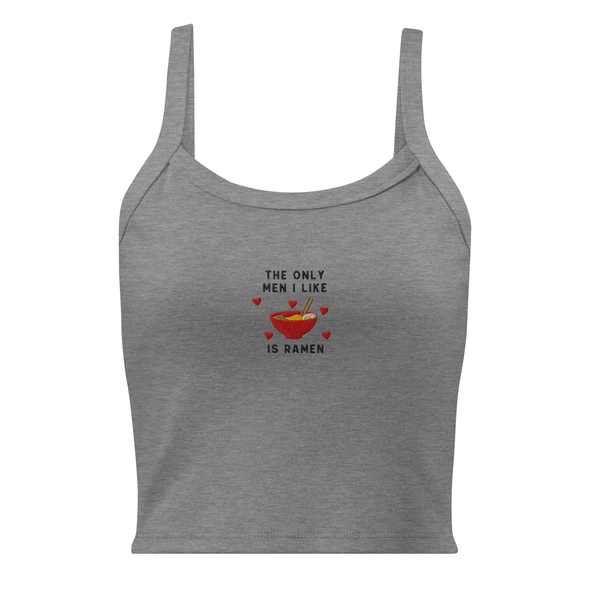 The Only Men I Like Ramen Rib Embroidered Tank Top - Image 5