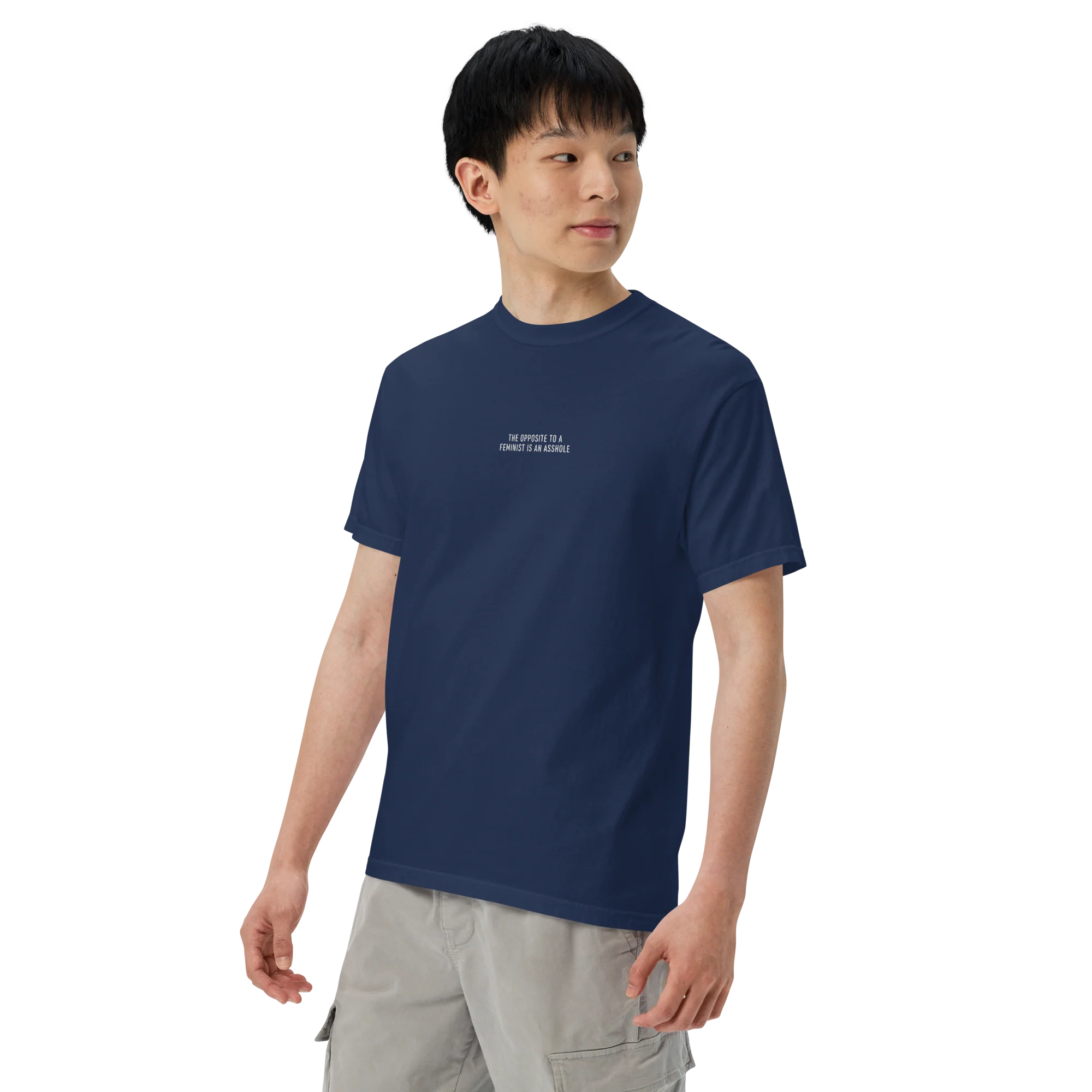 The Opposite to a Feminist is an Asshole Embroidered Classic T-Shirt - Image 9