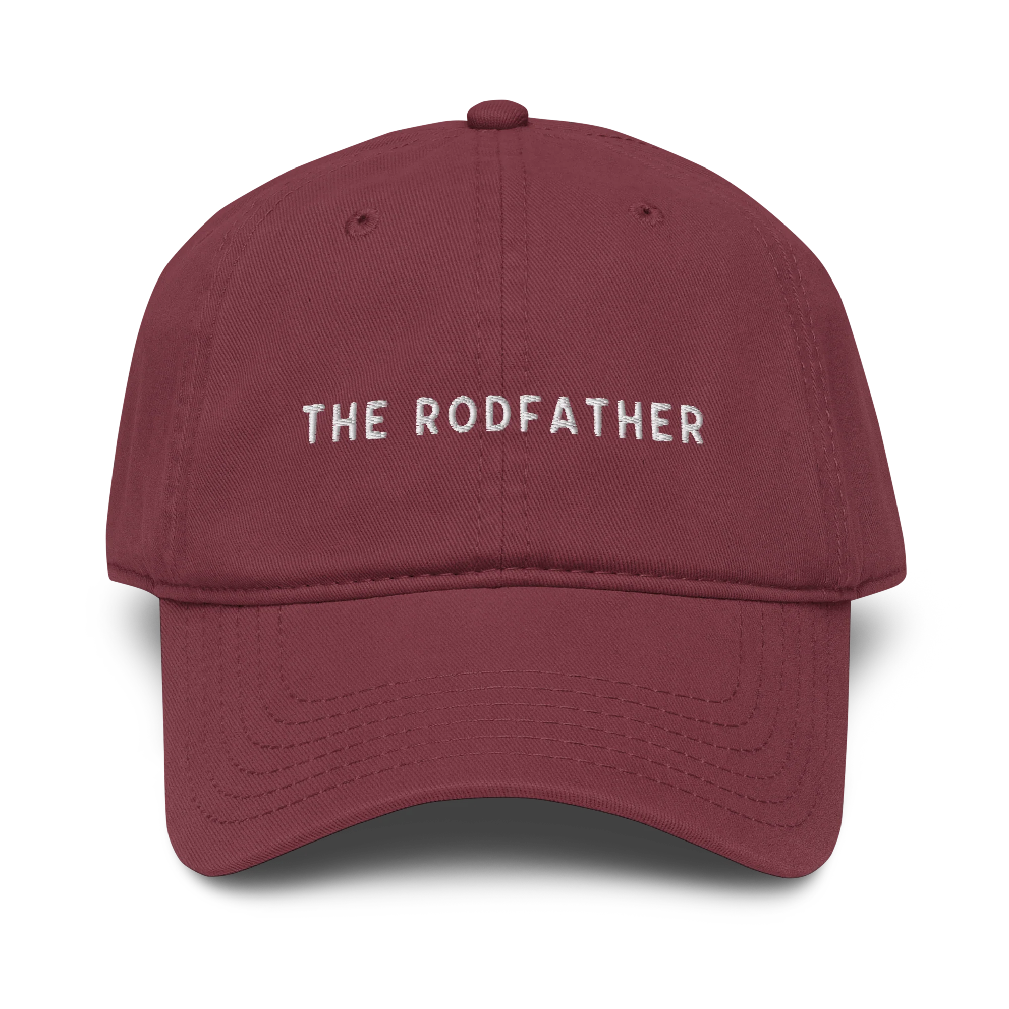 The Rodfather Fishing Embroidered Vintage Wash Baseball Cap - Image 3