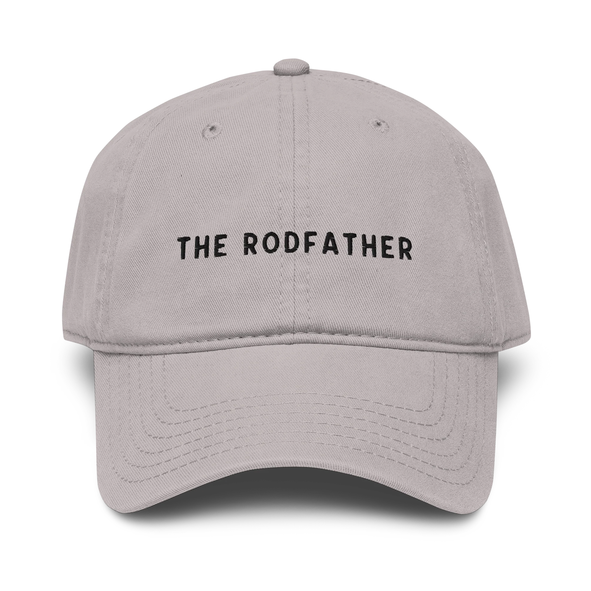 The Rodfather Fishing Embroidered Vintage Wash Baseball Cap - Image 4