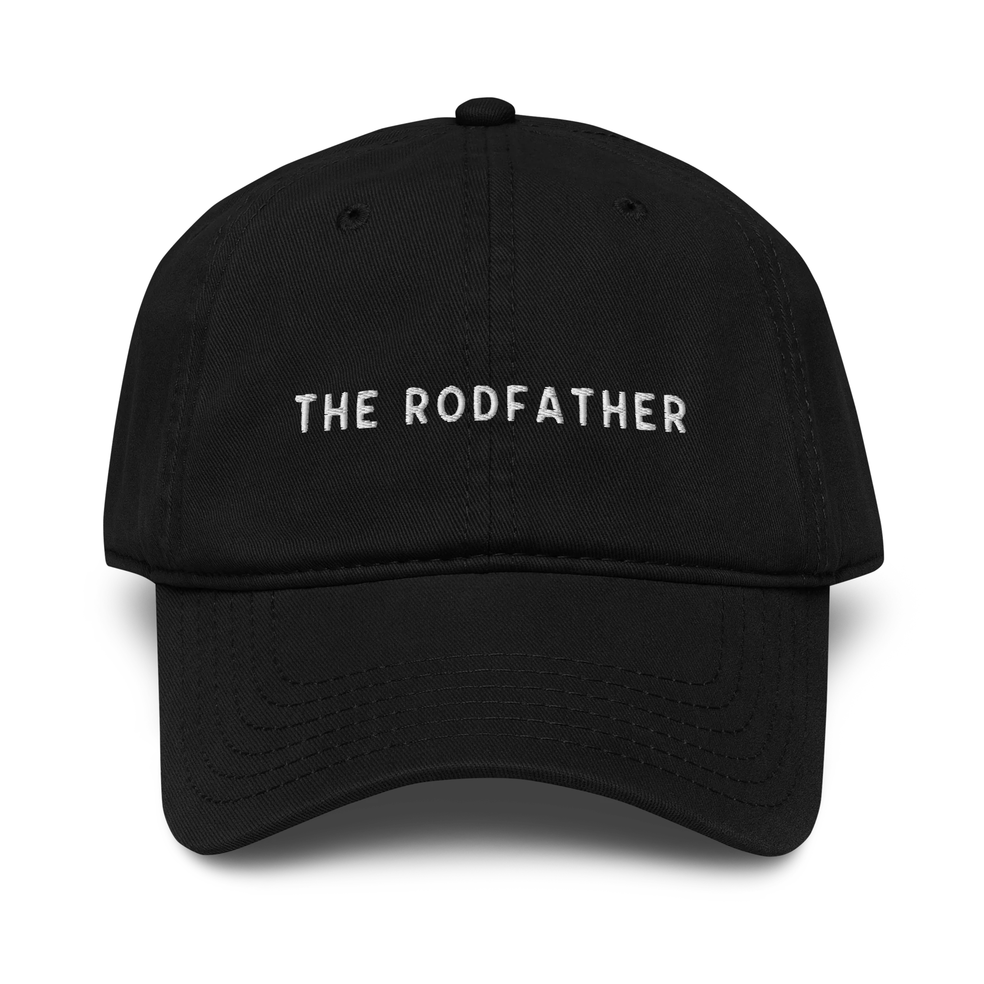 The Rodfather Fishing Embroidered Vintage Wash Baseball Cap - Image 5