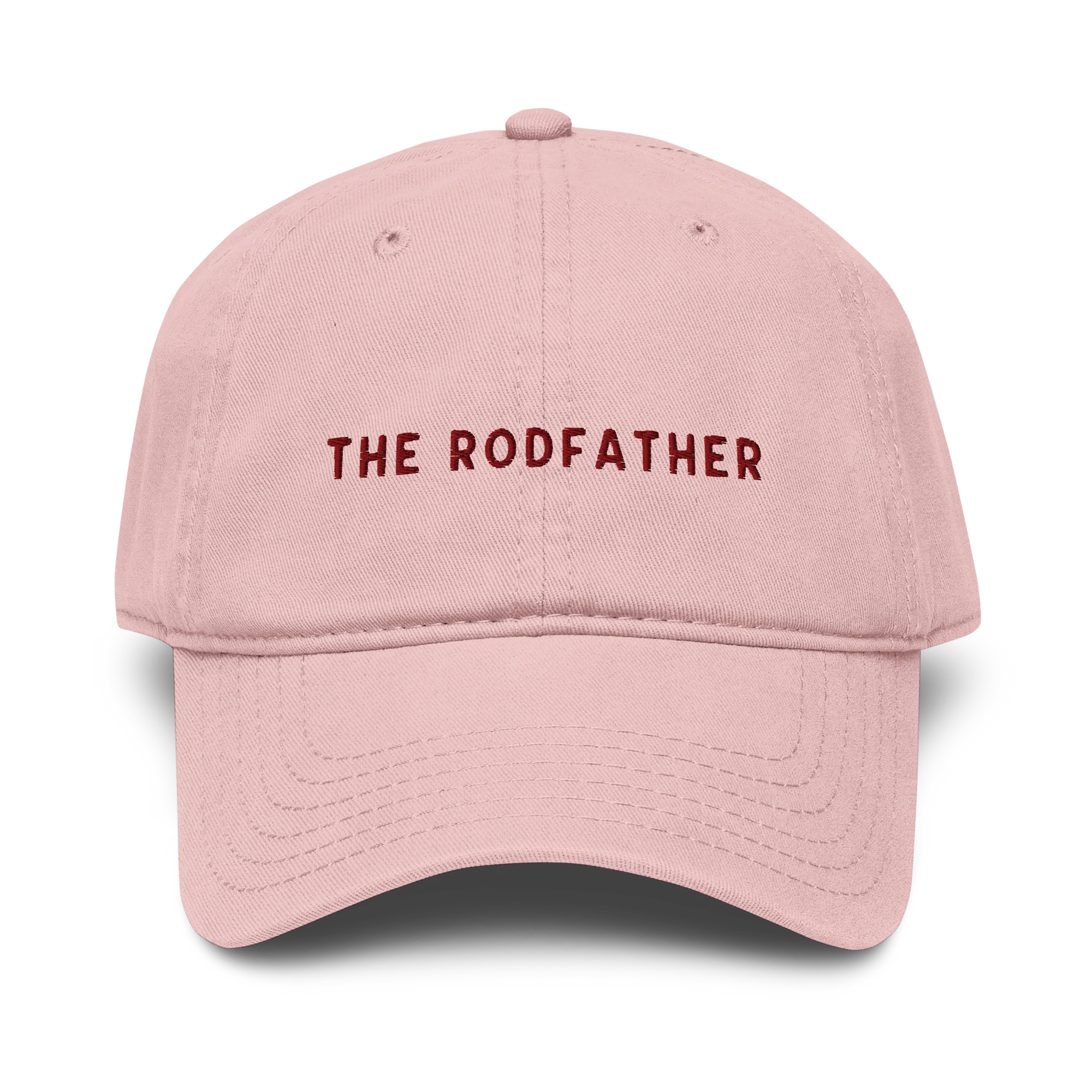 The Rodfather Fishing Embroidered Vintage Wash Baseball Cap - Image 6