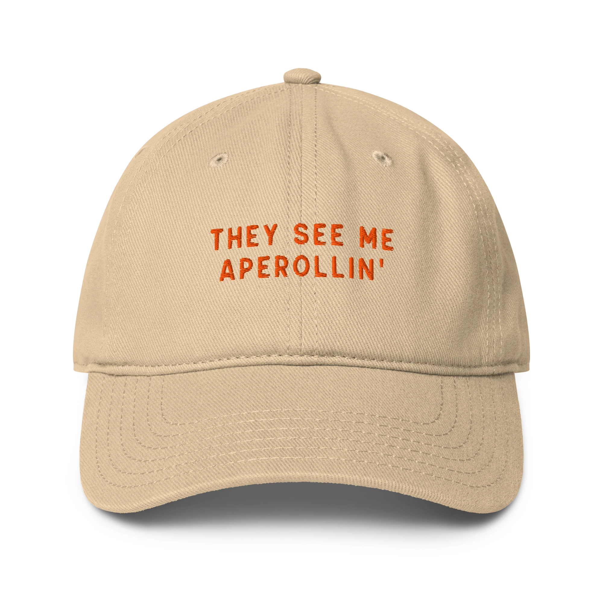 They See Me Aperollin' Aperol Spritz Embroidered Baseball Cap - Image 2