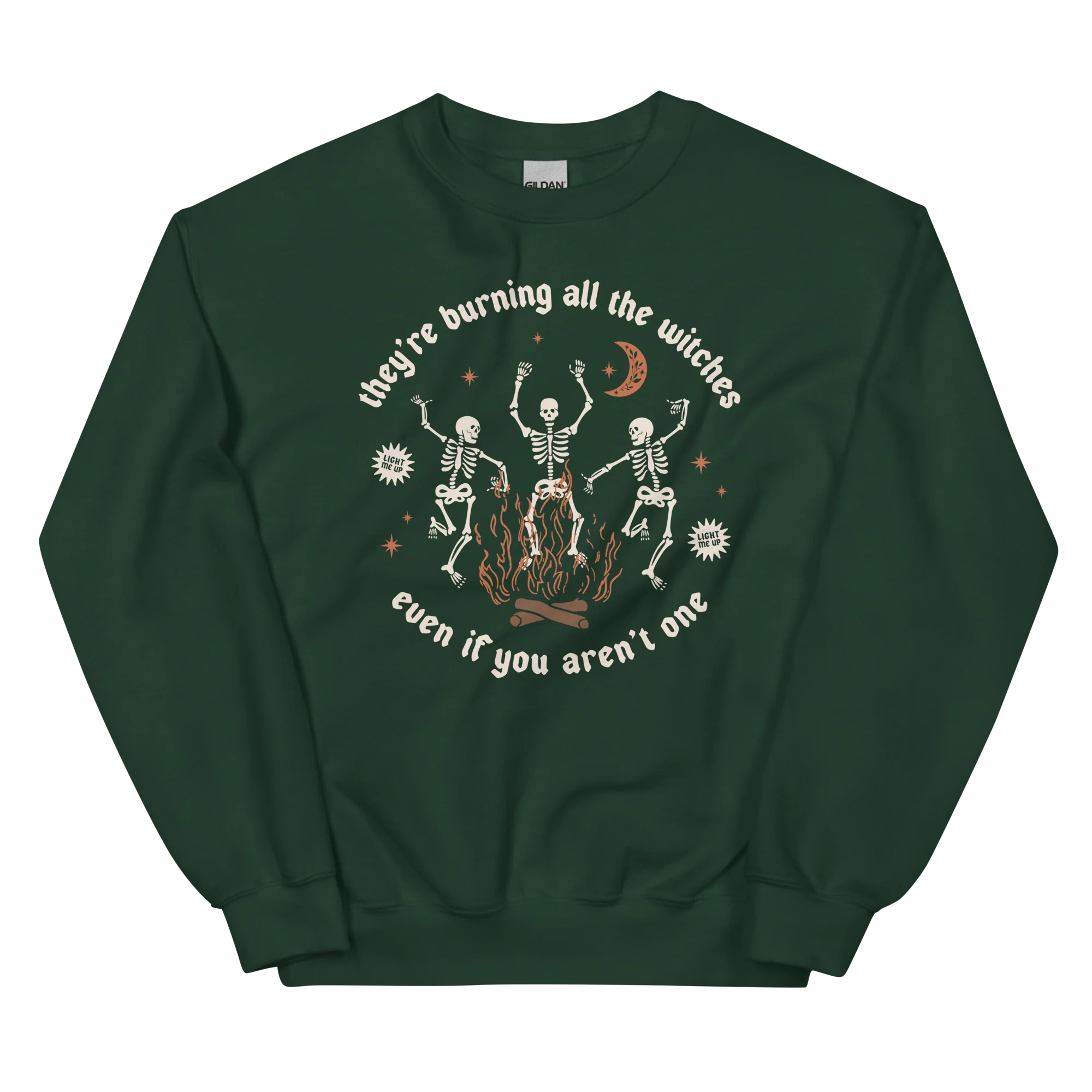 They're Burning All The Witches Crewneck Sweatshirt - Image 4