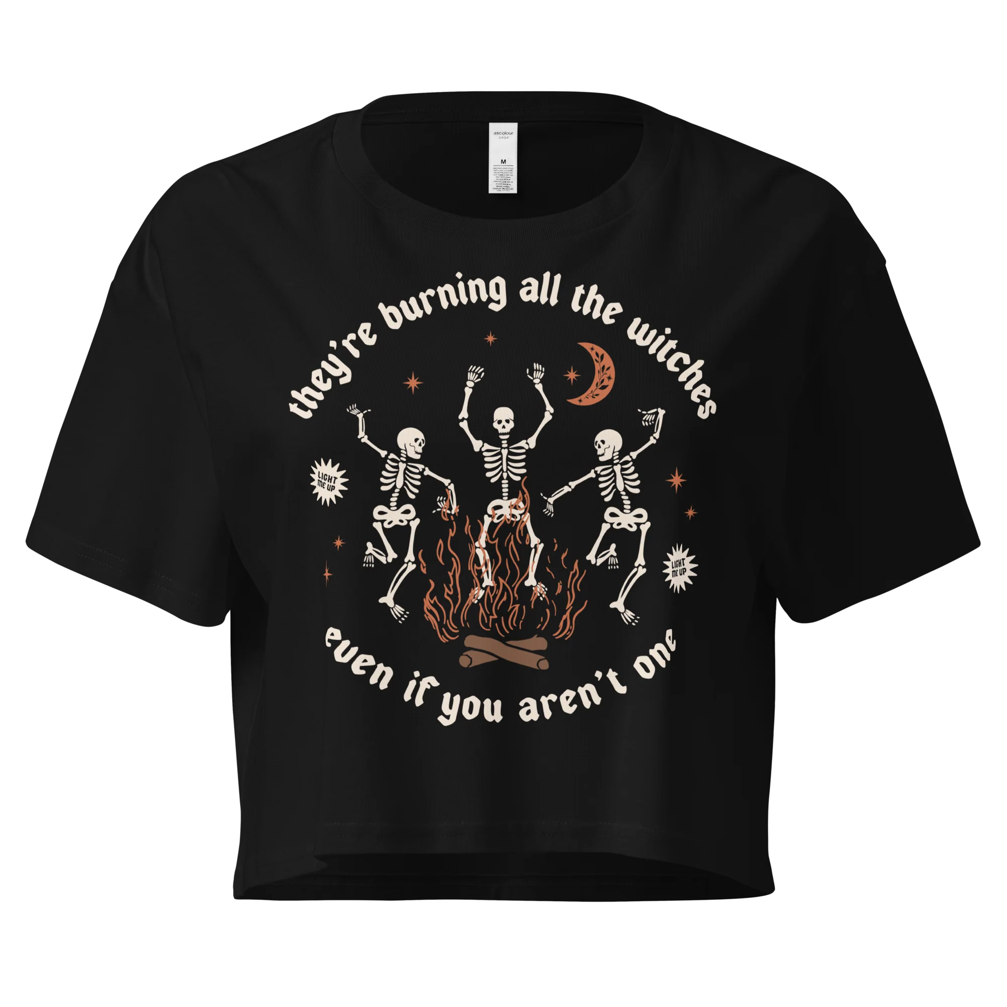 They're Burning All The Witches Crop Tee