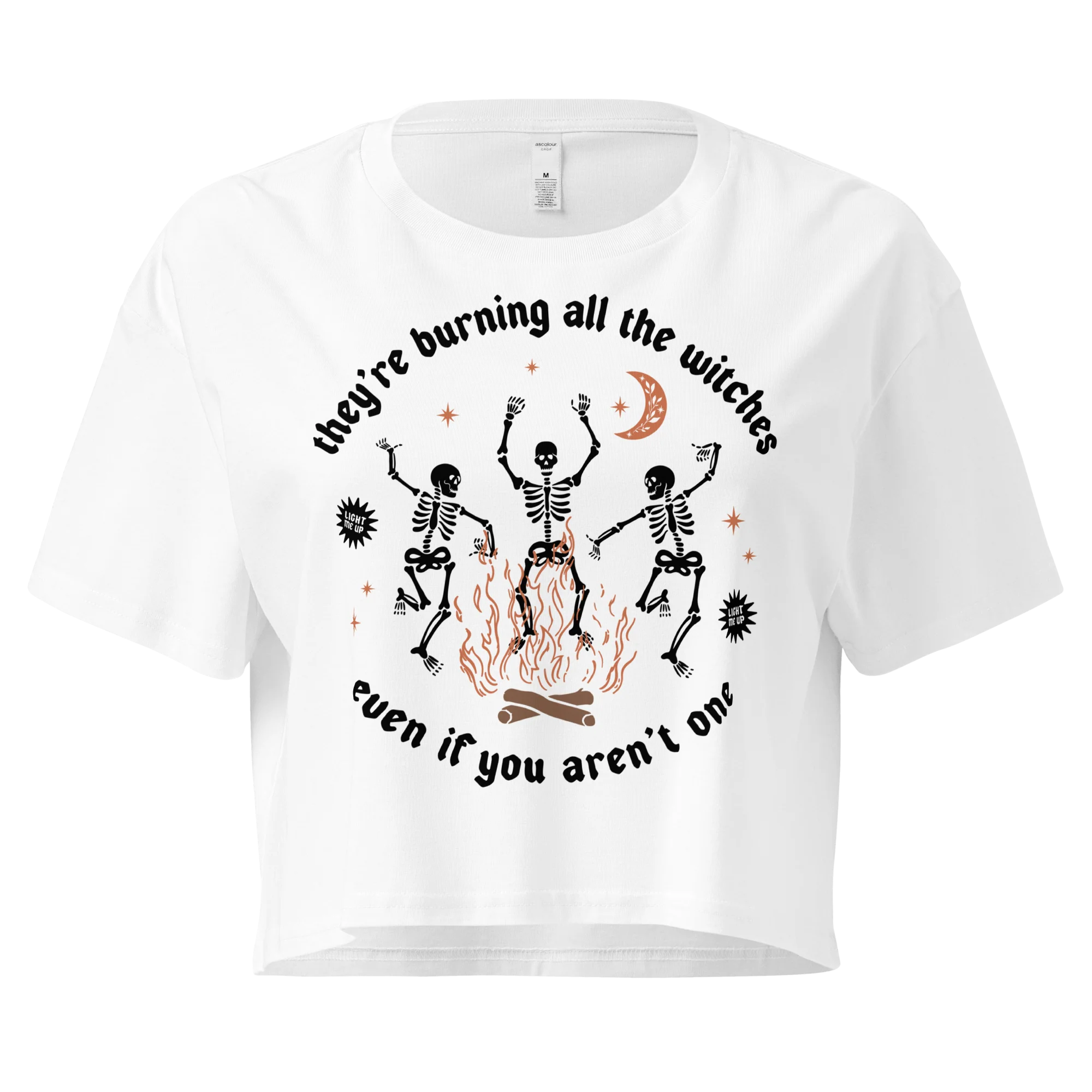 They're Burning All The Witches Crop Tee - Image 4