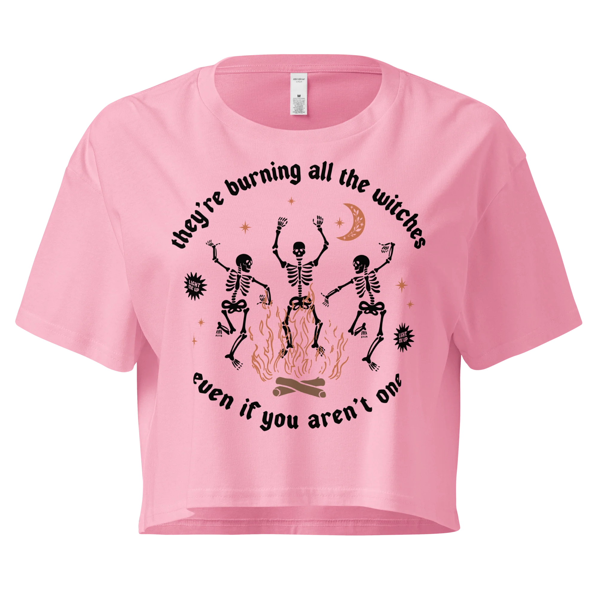 They're Burning All The Witches Crop Tee - Image 6