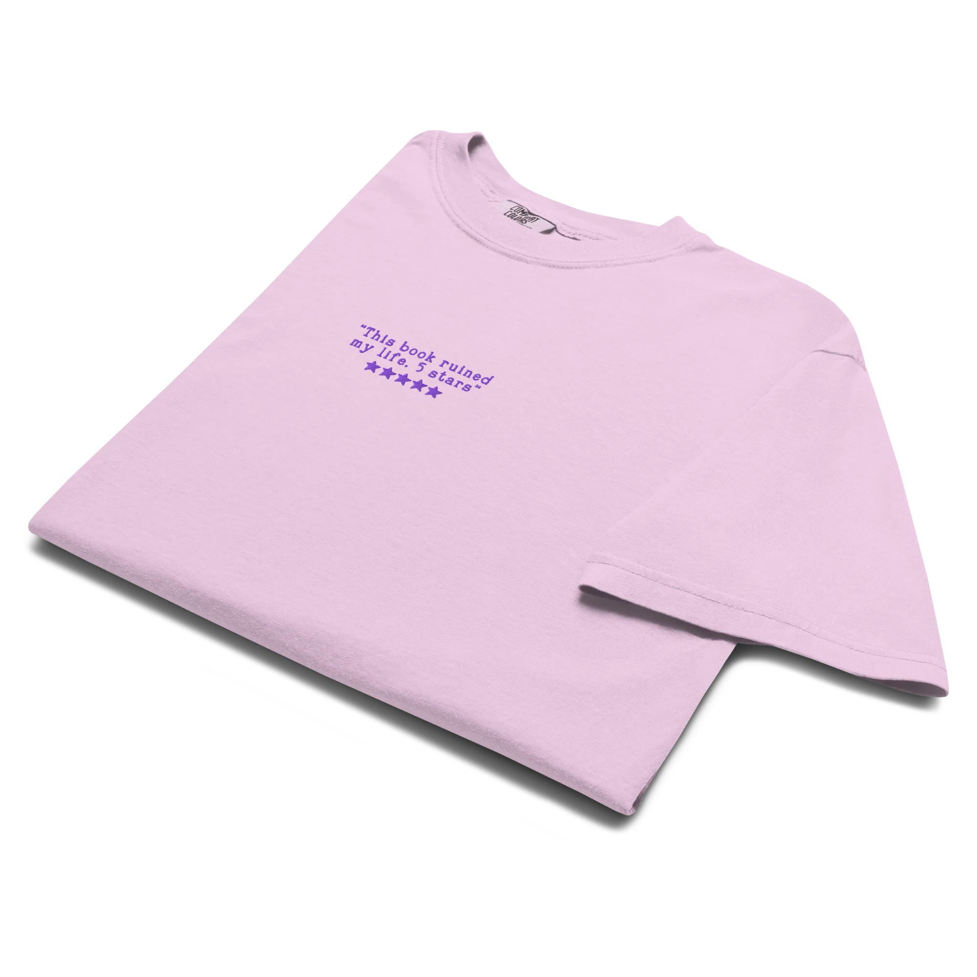 This Book Ruined My Life 5 Stars Embroidered Classic T-Shirt - Image 8